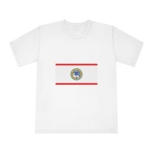 Flag of Almaty Unisex Classic Crewneck T Shirt