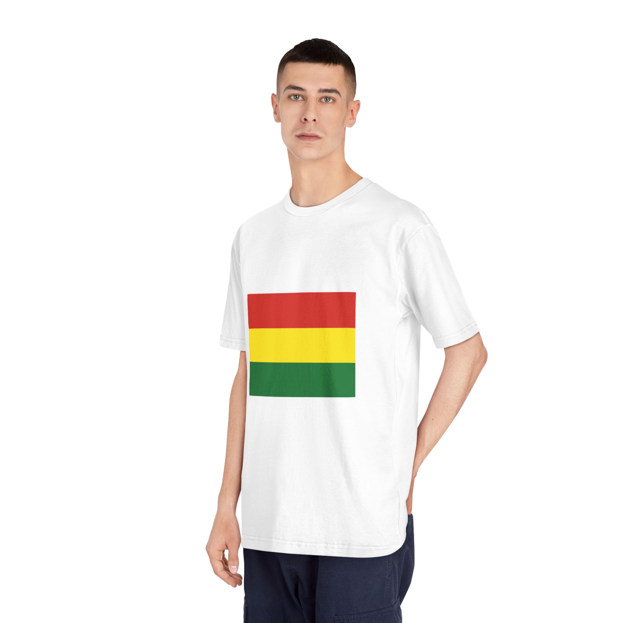 Flag of Bolivia Unisex Classic Crewneck T Shirt - Image 4