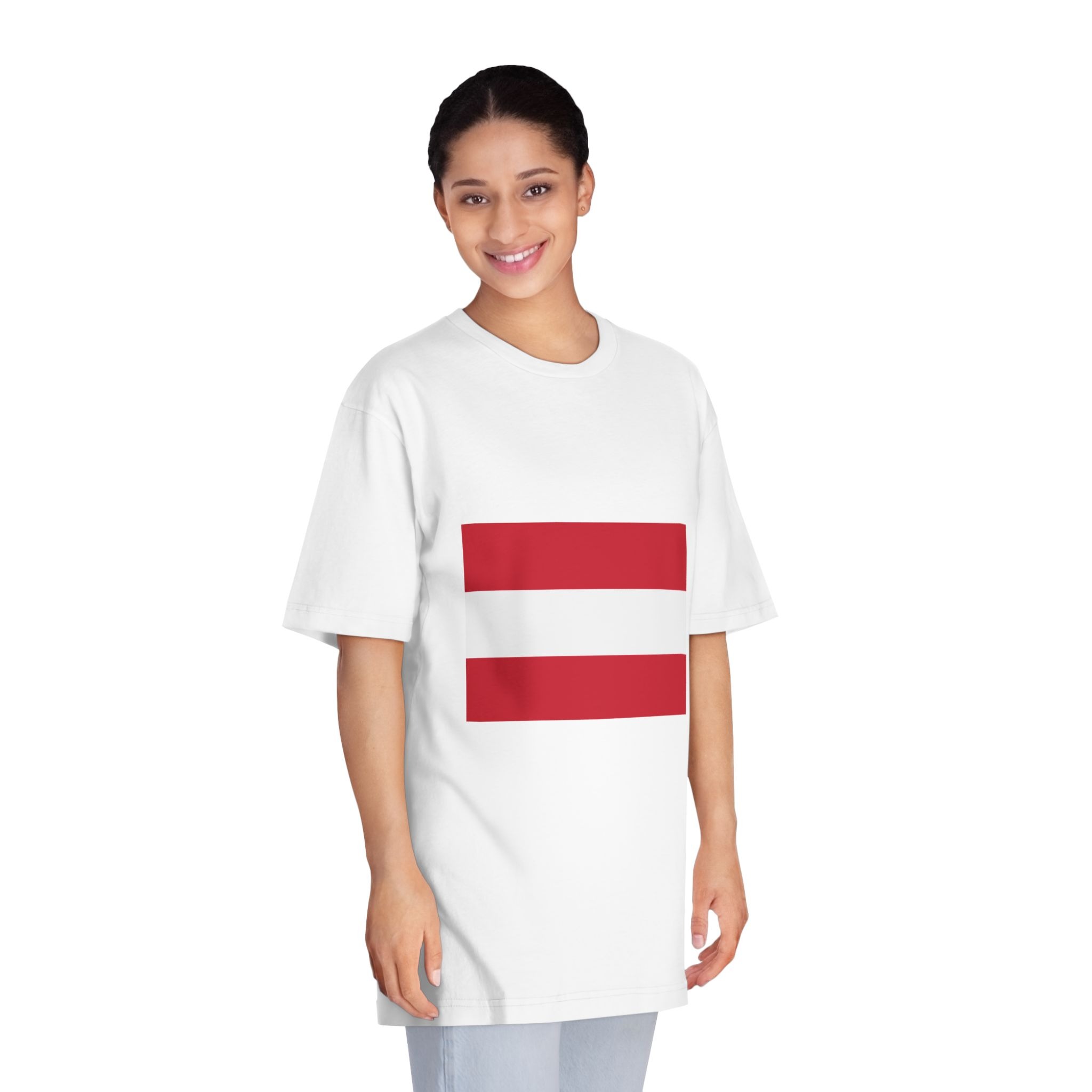 Flag of Austria Unisex Classic Crewneck T Shirt - Image 3