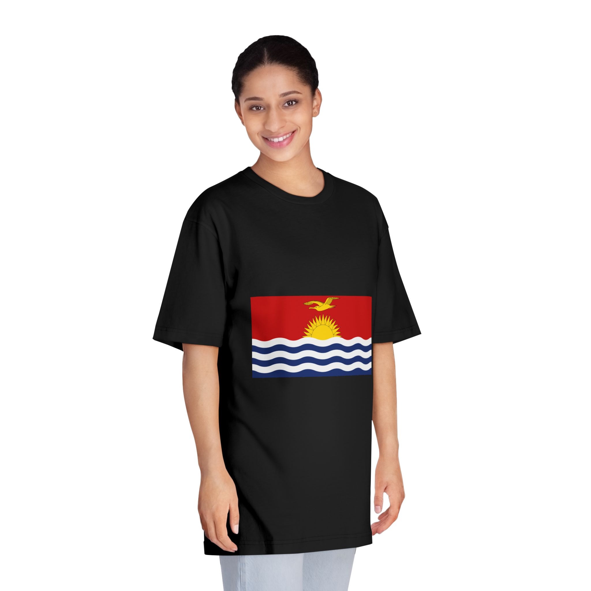 Flag of Kiribati Unisex Classic Crewneck T Shirt - Image 7