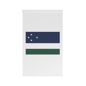 Flag Chiloe Island Chile Green Blue White Stripes Representing Land Sea Unity Culture House Banner