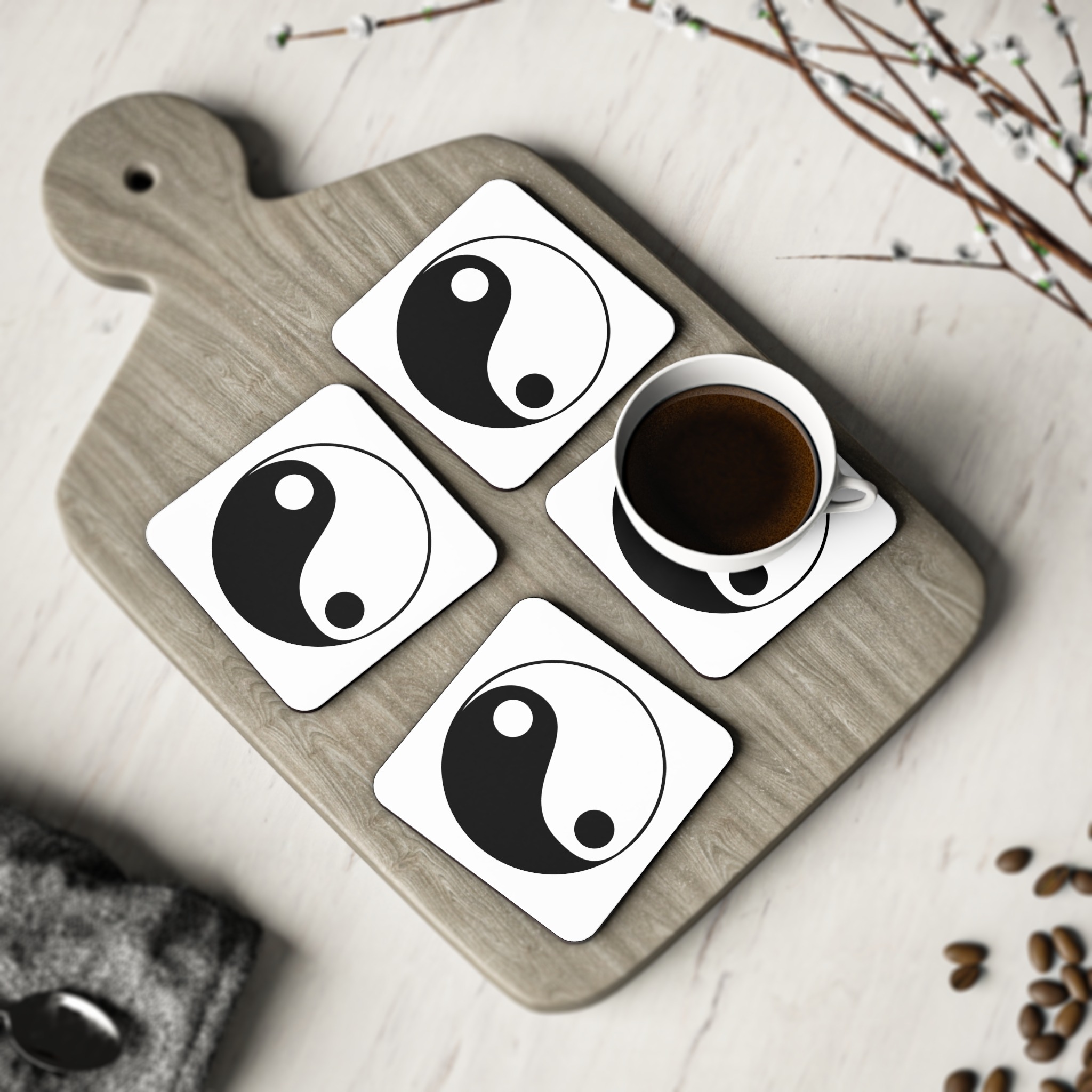 Symbol Yin Yang 01 Coasters - Image 8