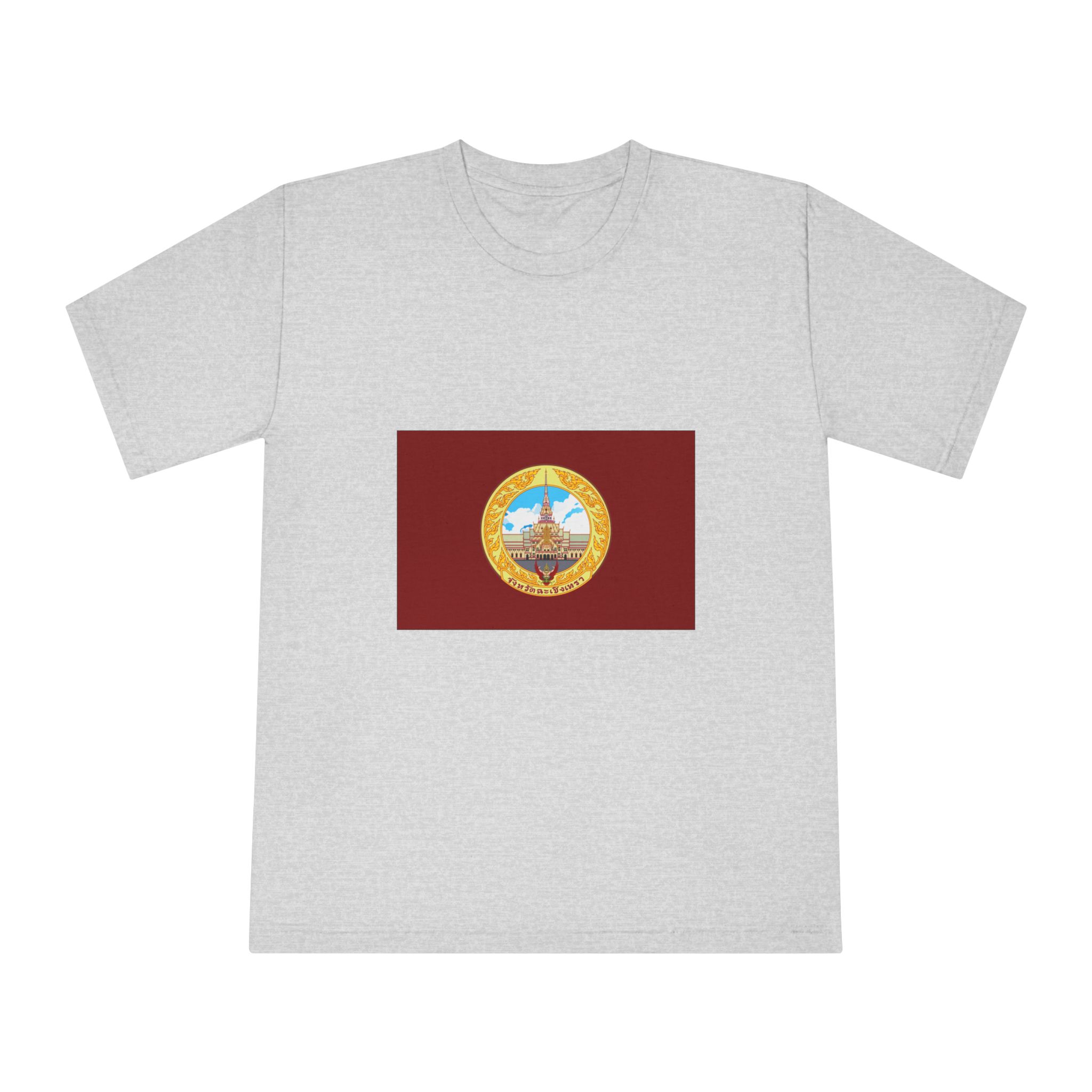 Flag of Chachoengsao Province Unisex Classic Crewneck T Shirt - Image 13