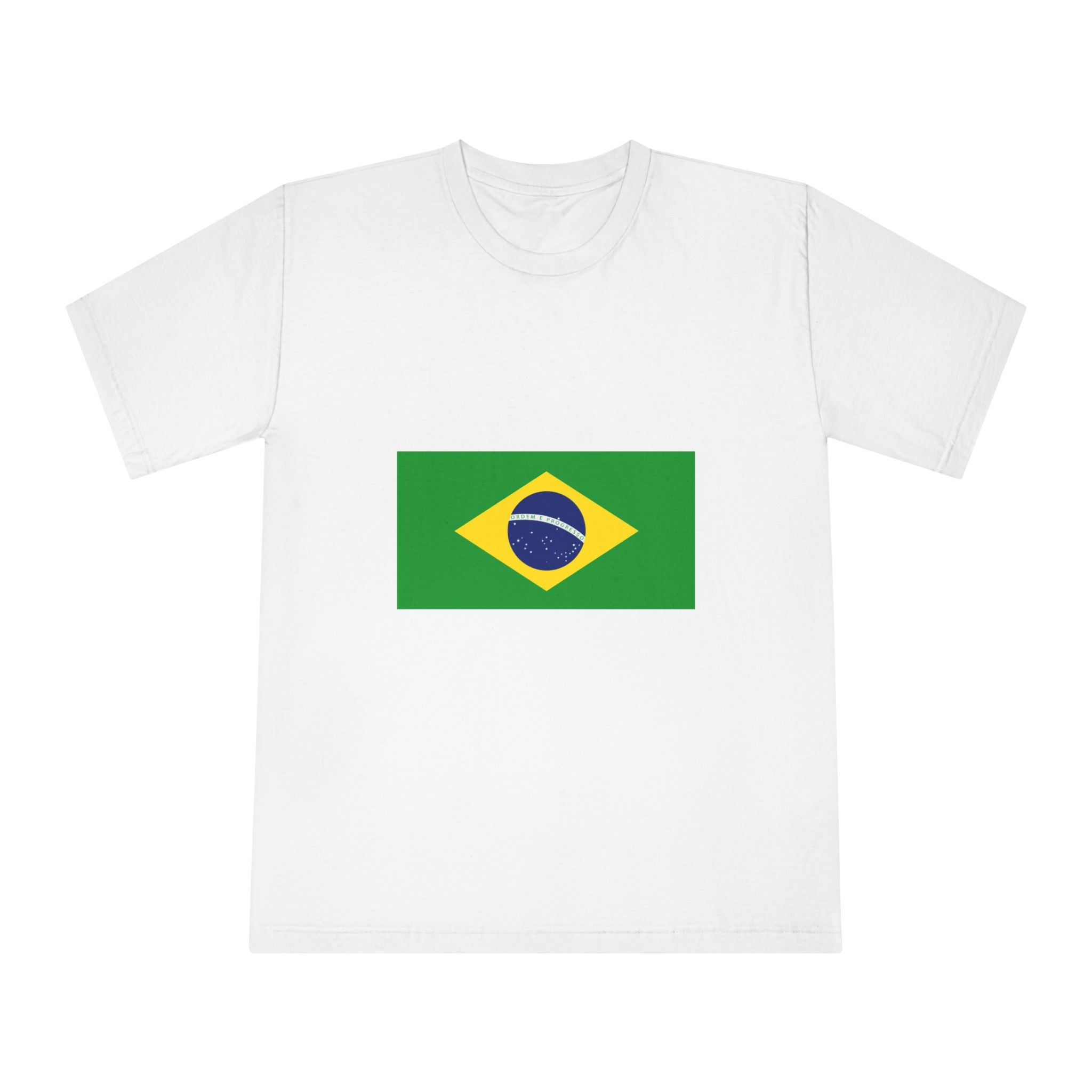 Brasil Flag Unisex Classic Crewneck T Shirt