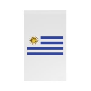 Flag Uruguay Official National Banner With Blue White Horizontal Stripes Golden Sun House Banner