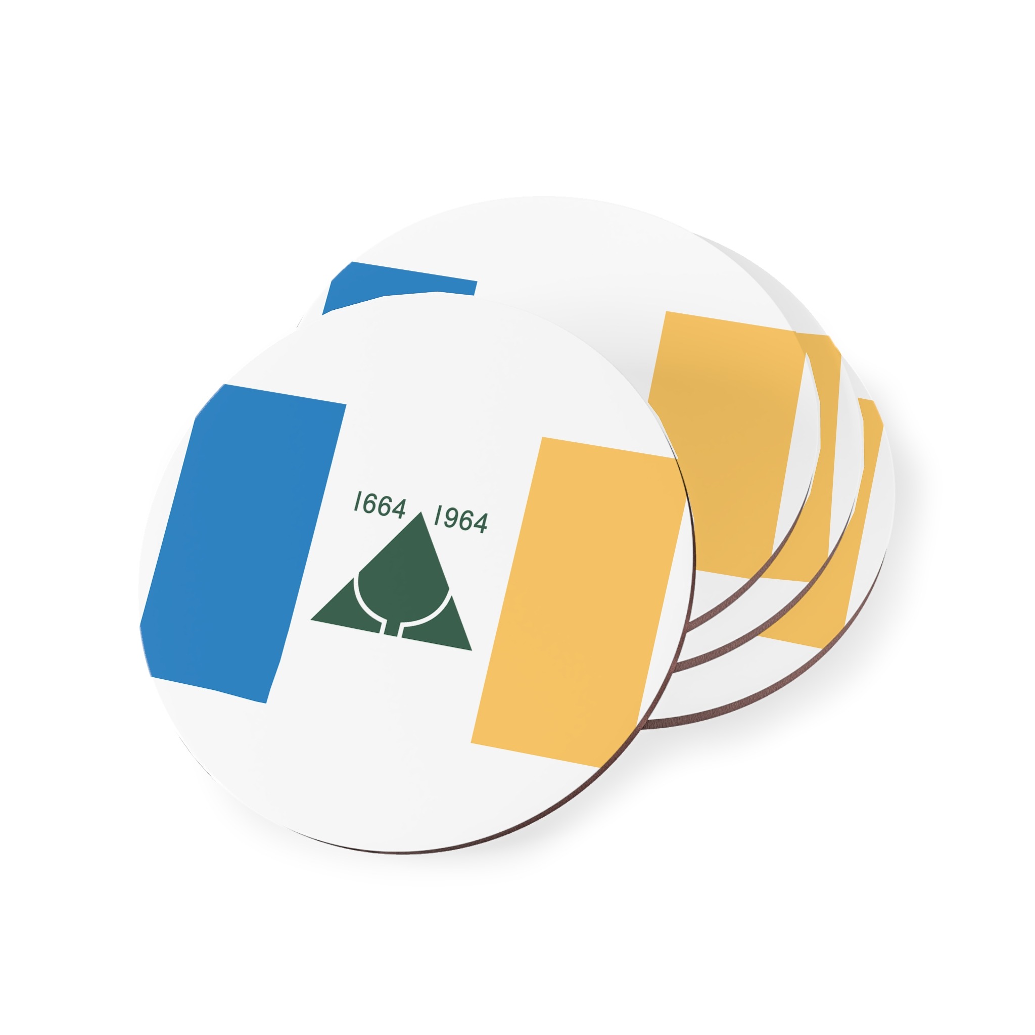New Jersey Tricentennial Flag Coasters - Image 3