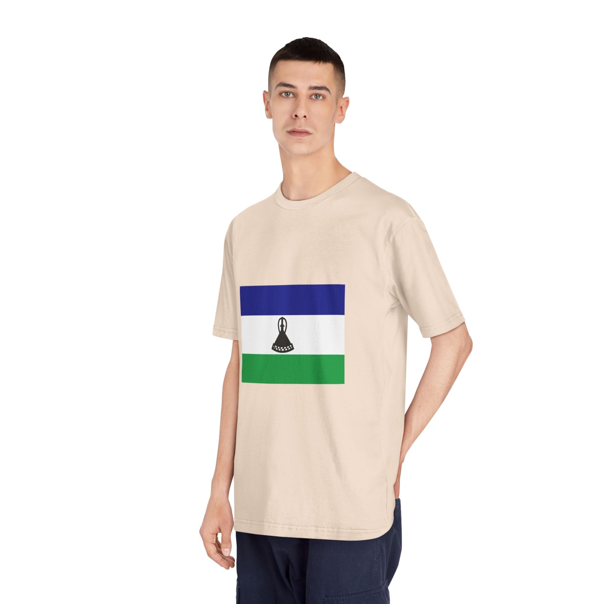 Flag of Lesotho Unisex Classic Crewneck T Shirt - Image 12