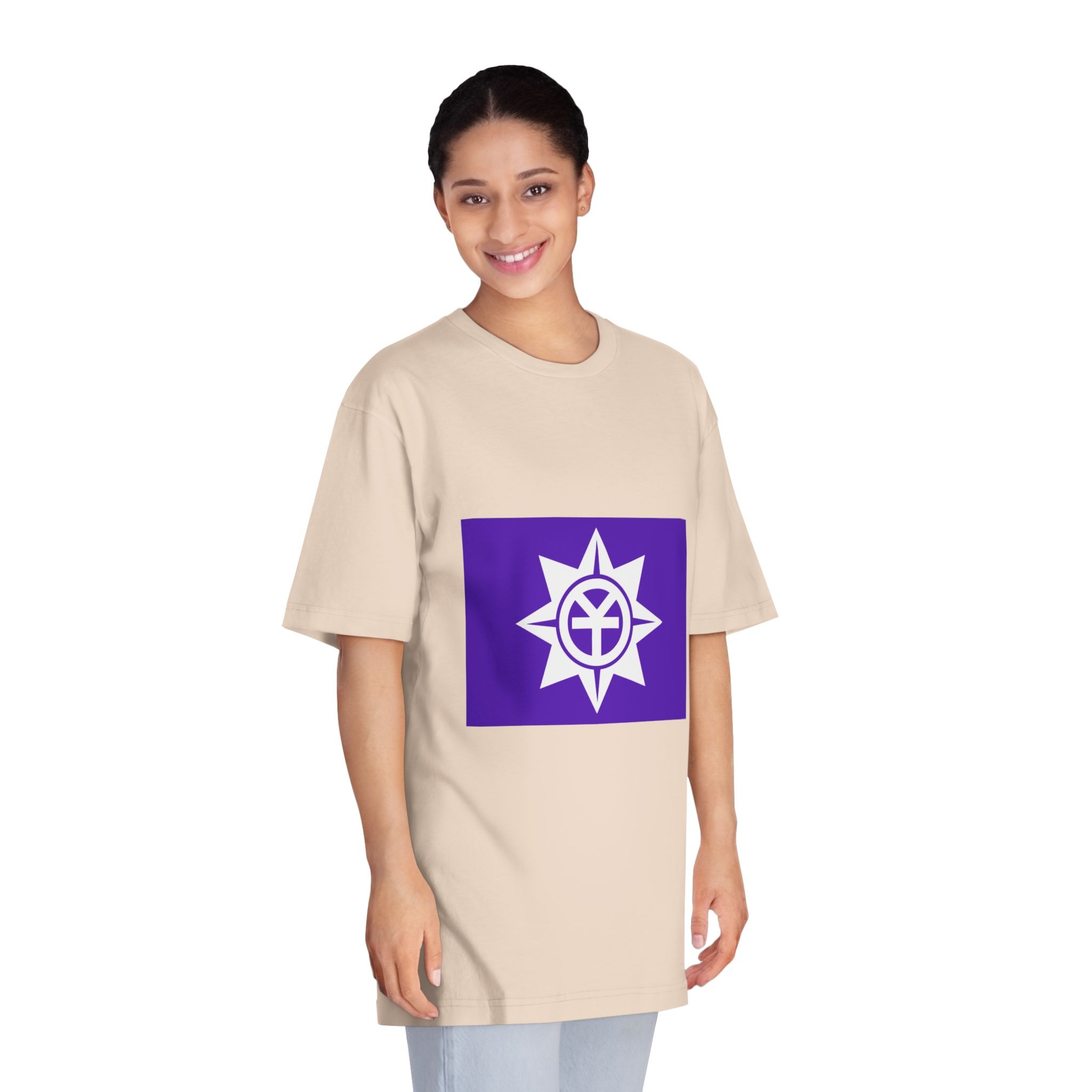 Flag of Okayama Okayama Unisex Classic Crewneck T Shirt - Image 11