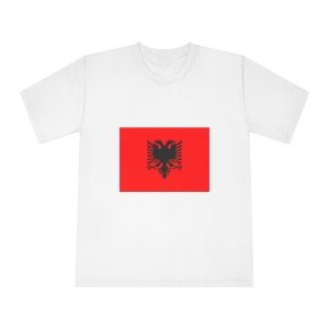 Flag of Albania Unisex Classic Crewneck T Shirt