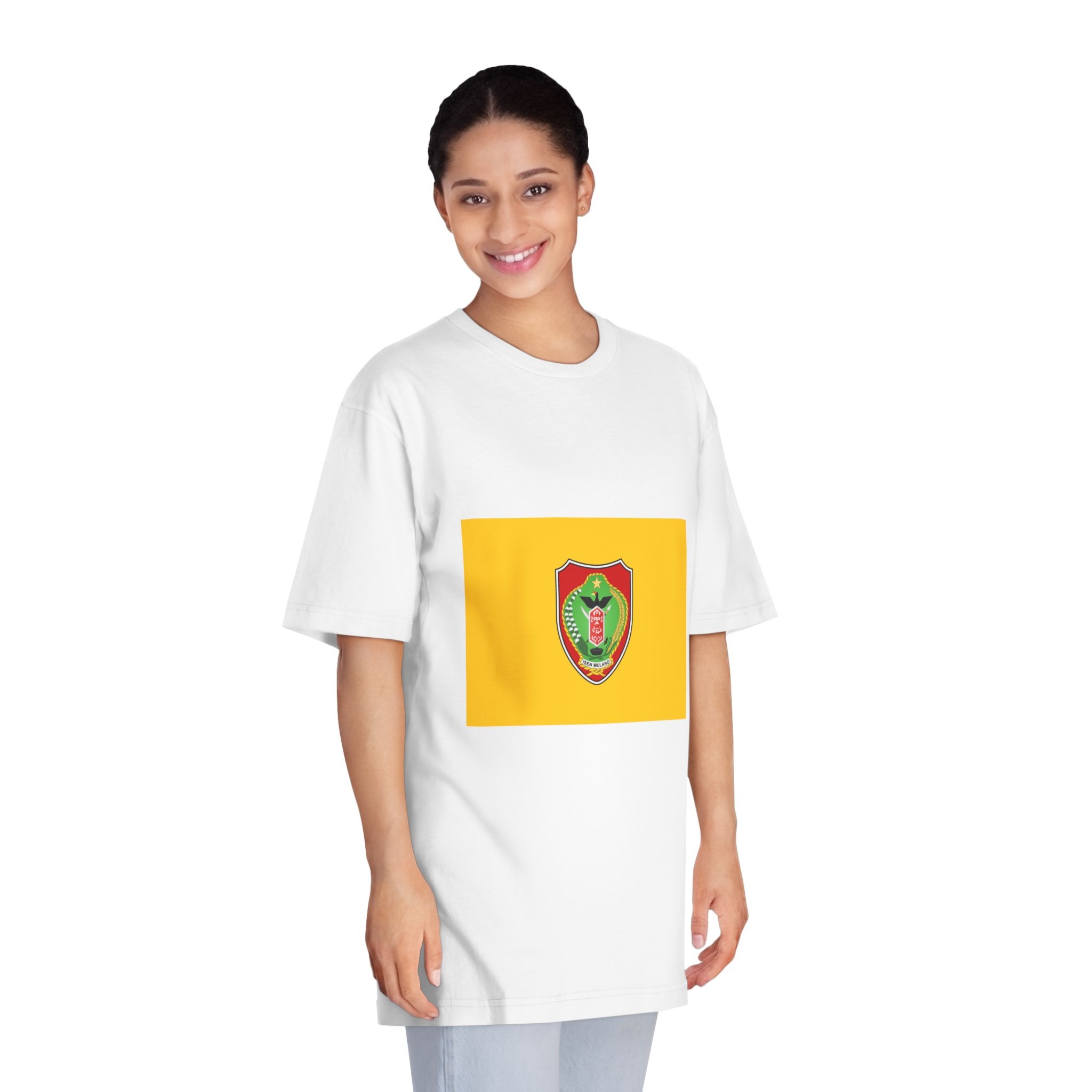 Flag of Central Kalimantan Unisex Classic Crewneck T Shirt - Image 3