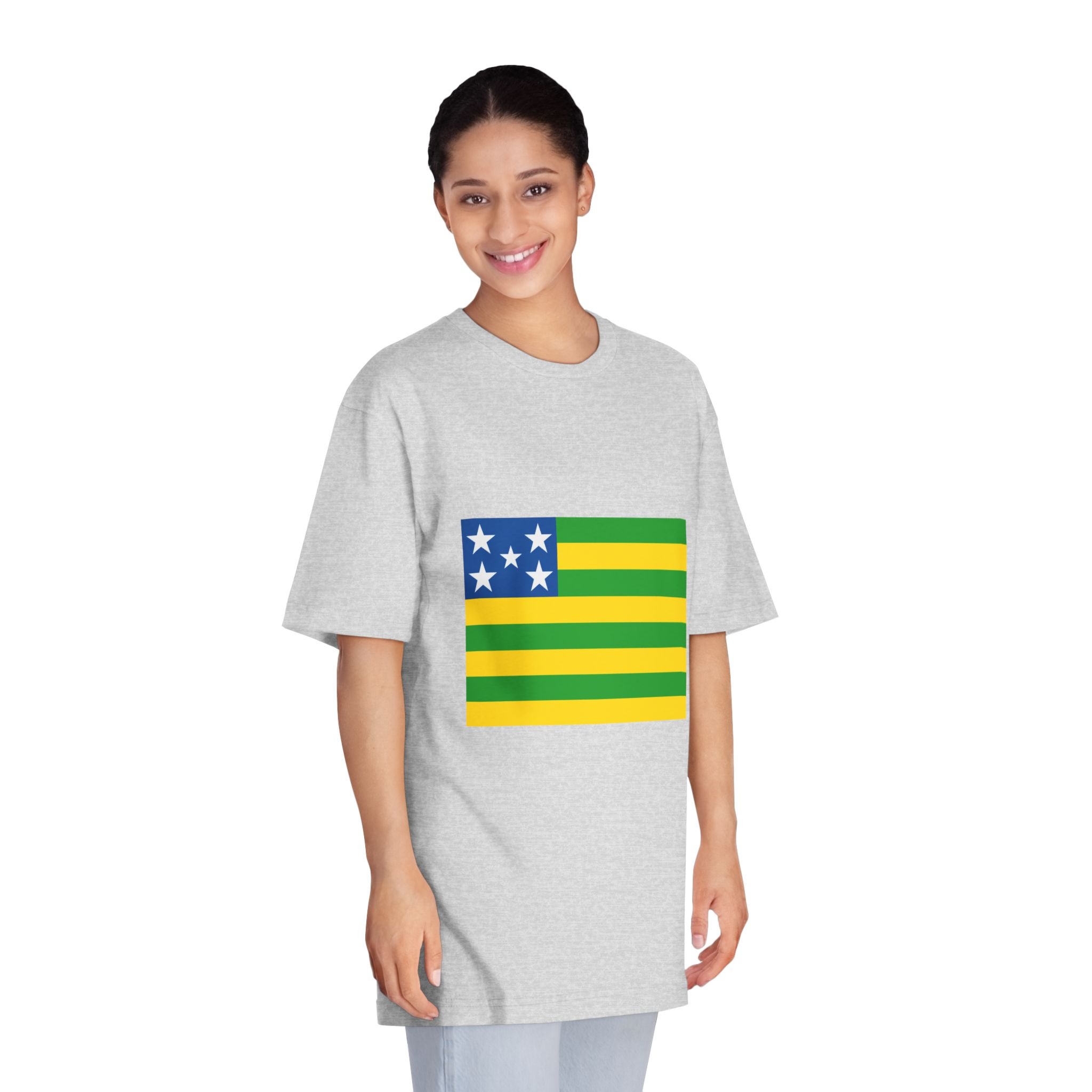 Flag of Goiás Unisex Classic Crewneck T Shirt - Image 15