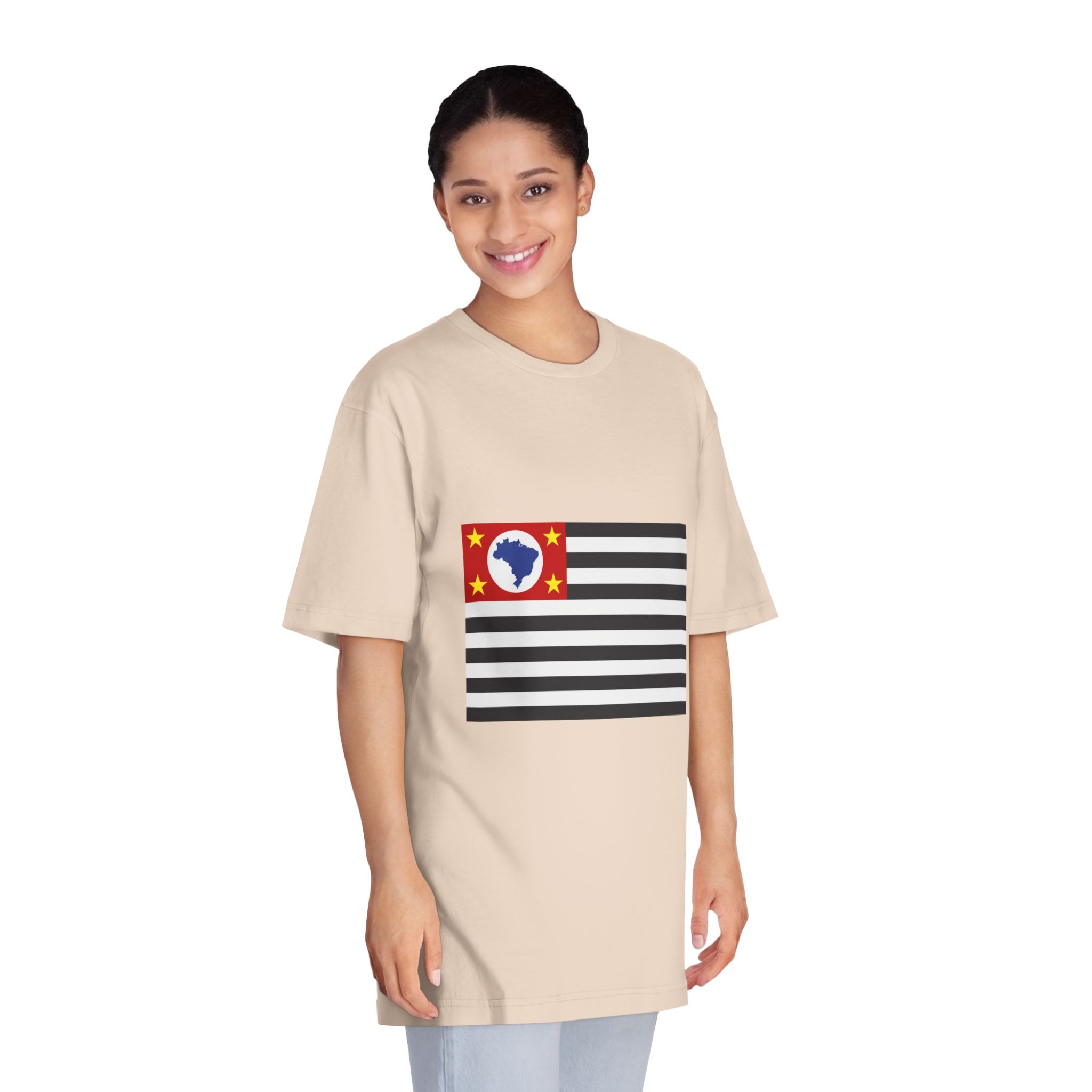 Bandeira Do Estado de São Paulo Unisex Classic Crewneck T Shirt - Image 11