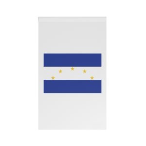 Flag Vallegrande Province Bolivia Blue White Banner With Five Yellow Stars Representing House Banner