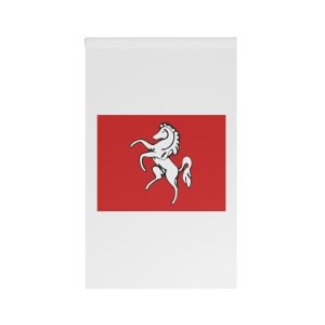 Kent Flag White Horse Red Background Historic County Flag Kent United Kingdom English House Banner