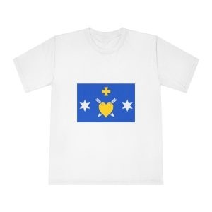 Flag of Poltava Raion Unisex Classic Crewneck T Shirt