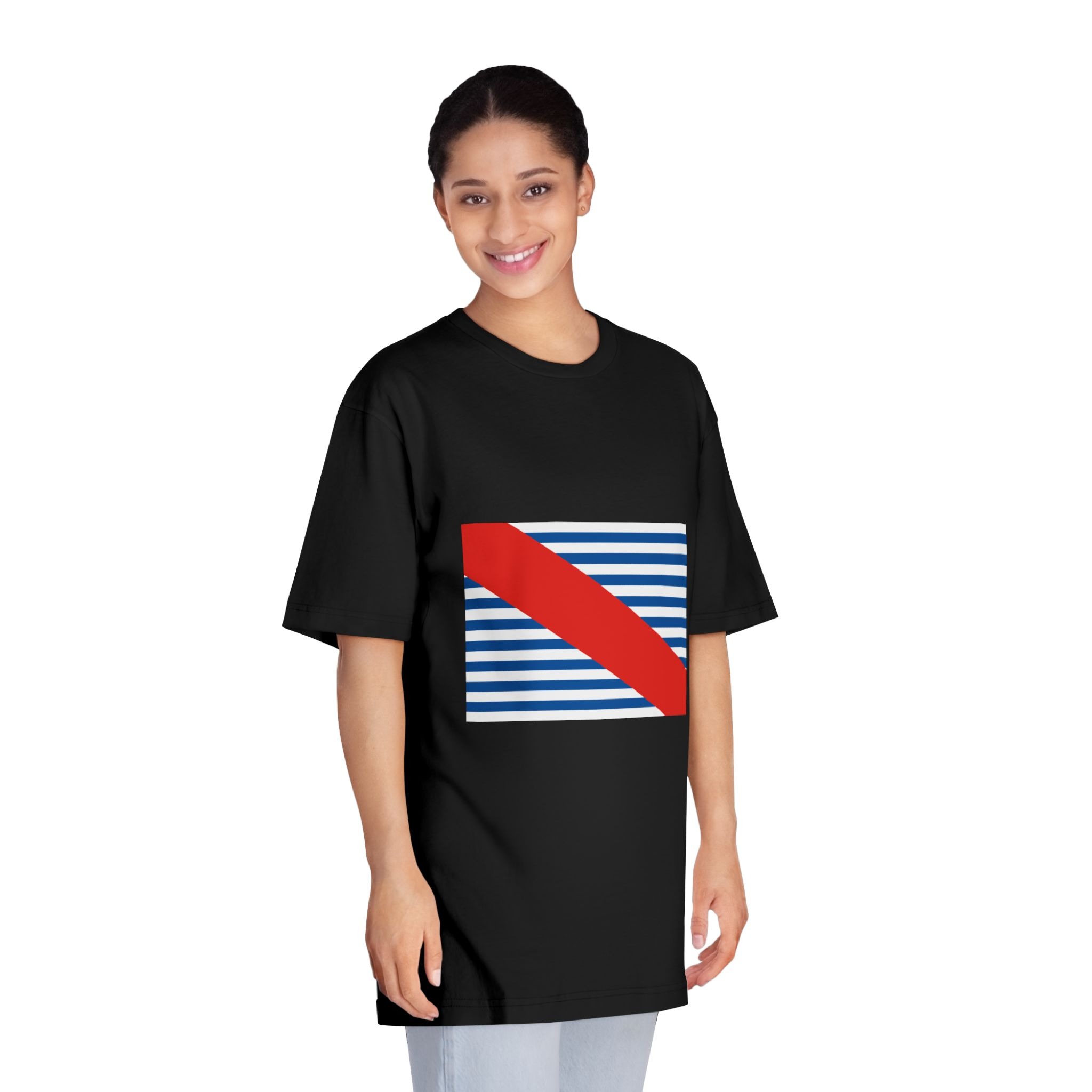 Flag of Canelones Department Unisex Classic Crewneck T Shirt - Image 7