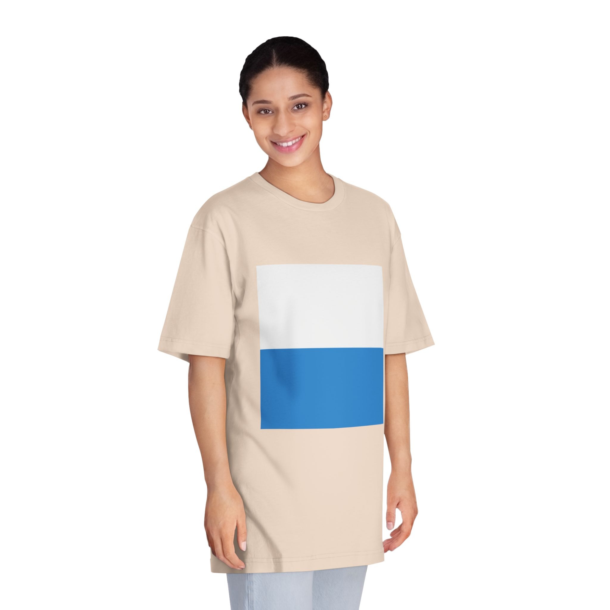 Flag of Canton of Lucerne Unisex Classic Crewneck T Shirt - Image 11