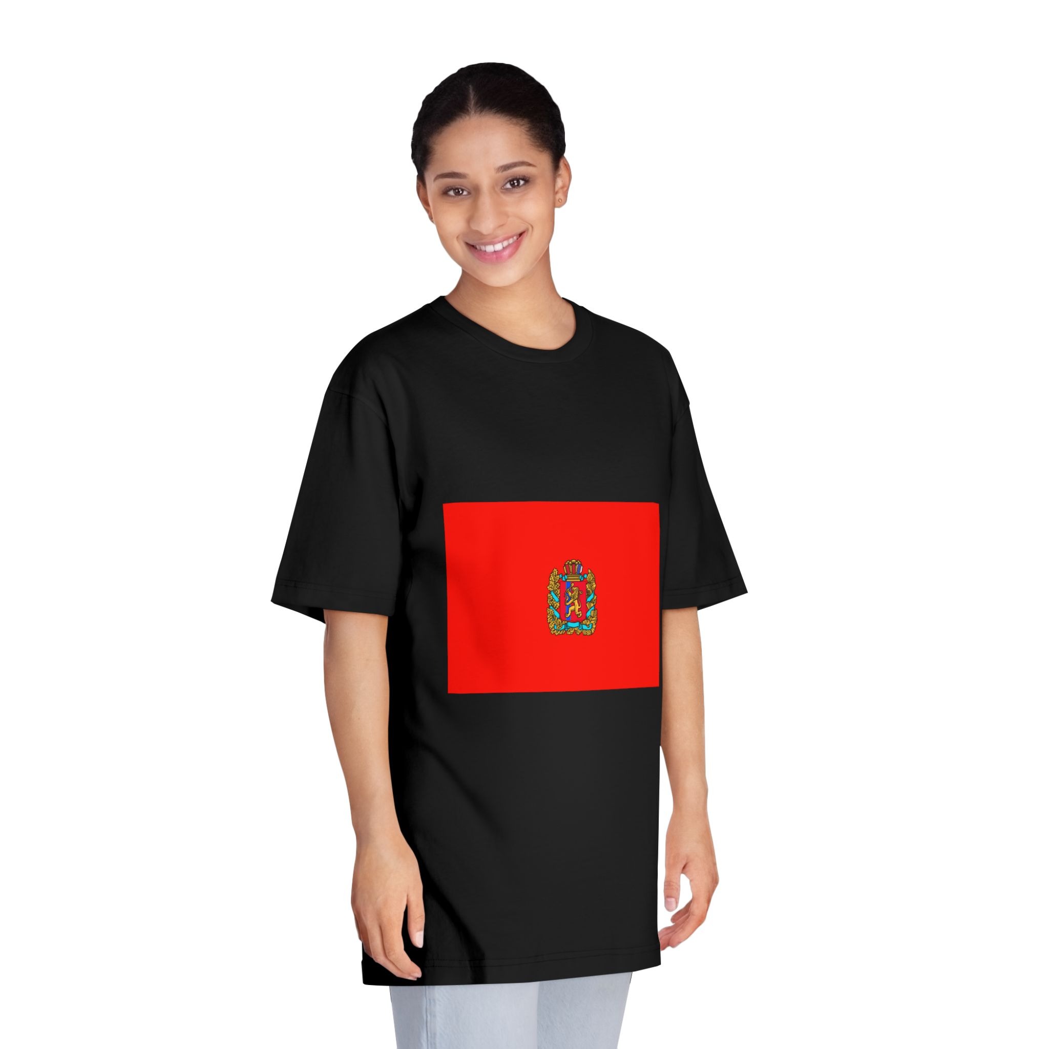Flag of Krasnoyarsk Krai Unisex Classic Crewneck T Shirt - Image 7