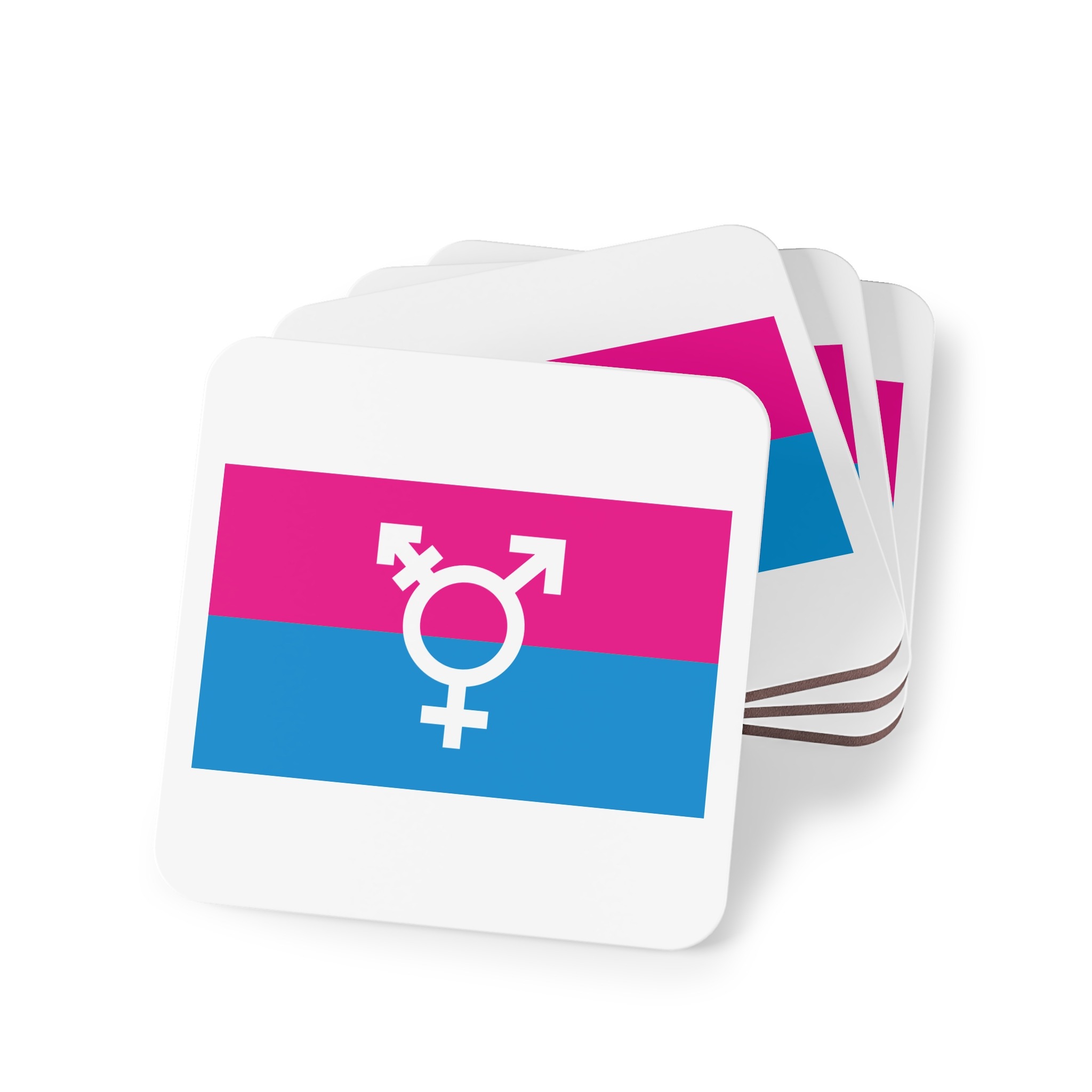 Trans Flag Lindsay Design Coasters - Image 7