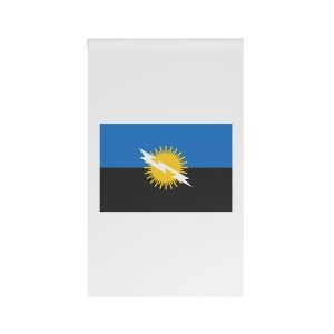 Flag Eplf Eritrean Peoples Liberation Front Banner With Red Triangle Bluegreen Stripes House Banner