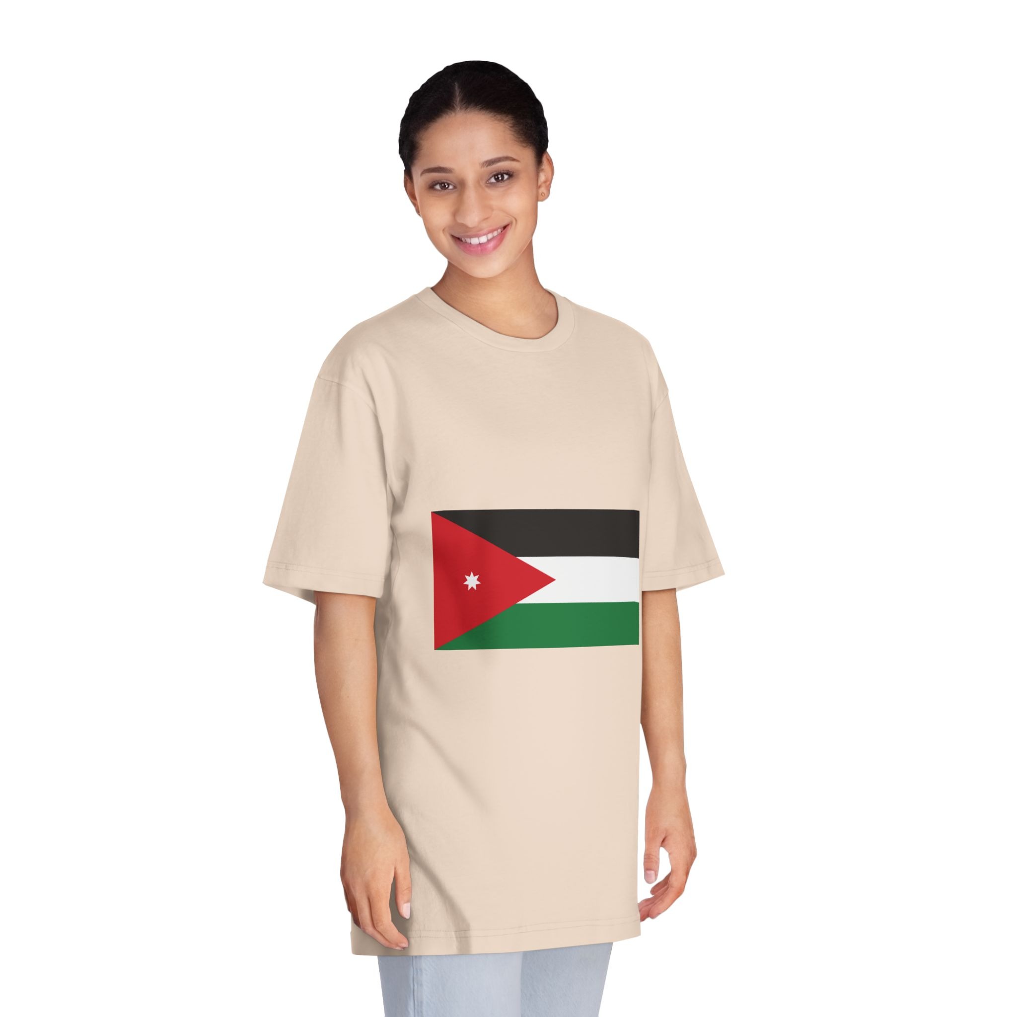 Flag of Jordan Unisex Classic Crewneck T Shirt - Image 11