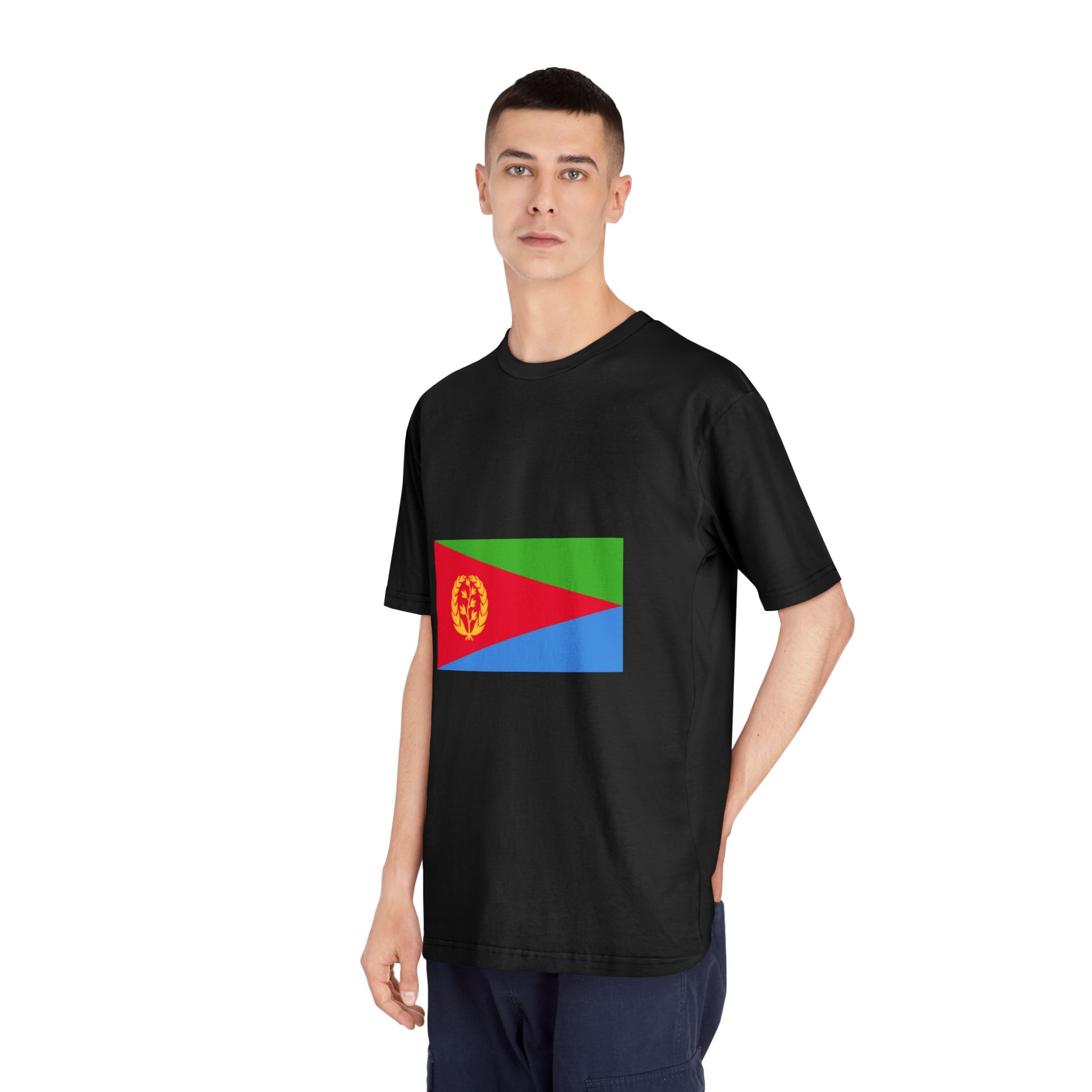 Flag of Eritrea Unisex Classic Crewneck T Shirt - Image 8
