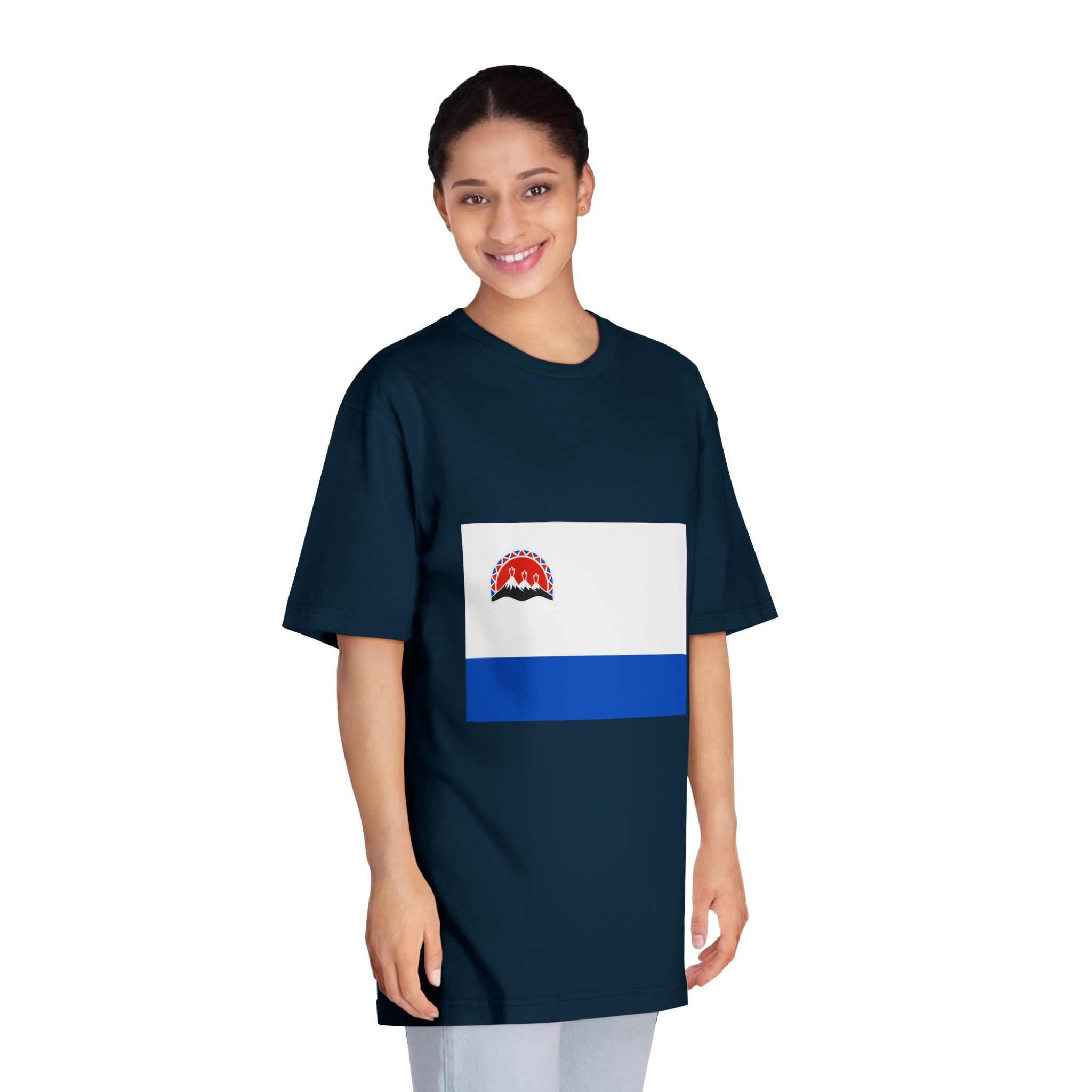 Flag of Kamchatka Krai Unisex Classic Crewneck T Shirt - Image 19