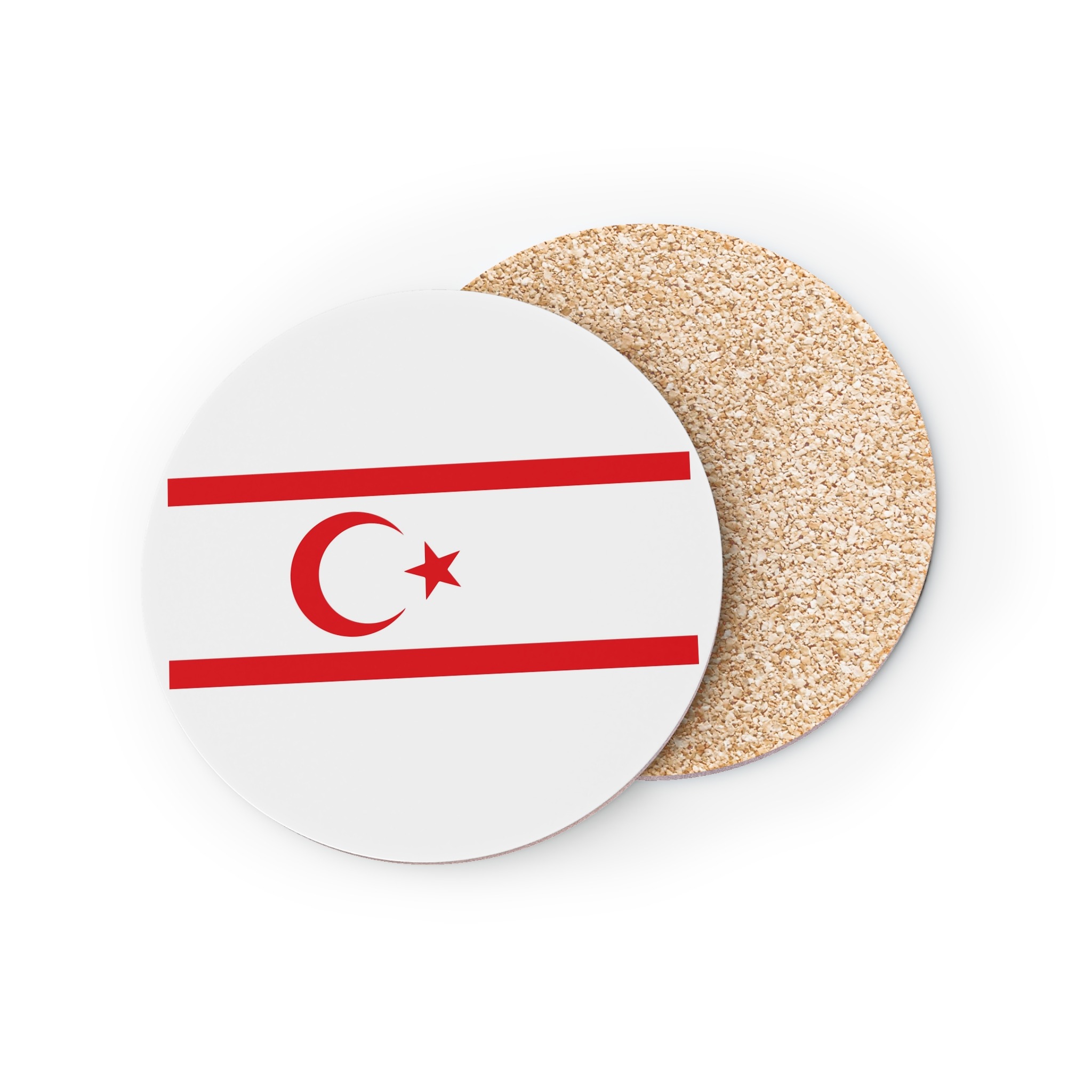 North Cyprus Flag Coasters