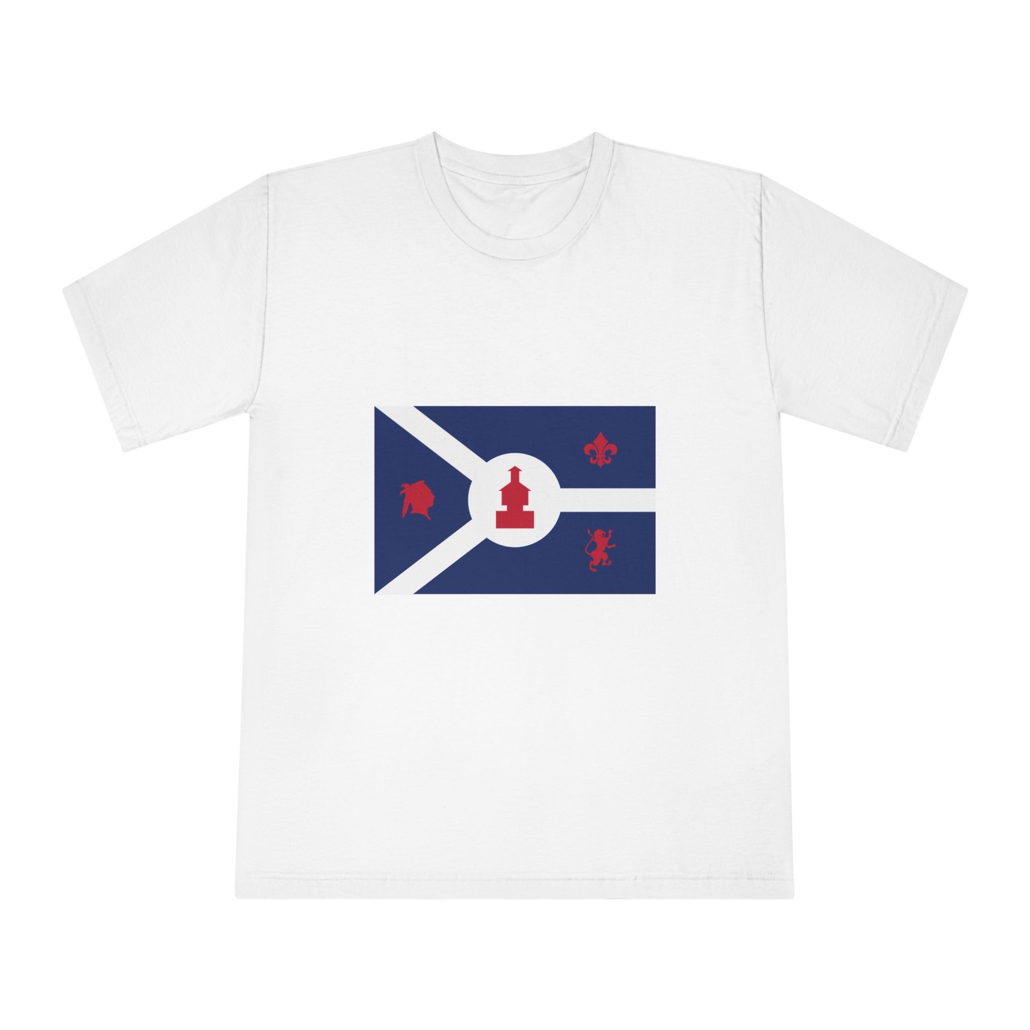 Flag of Fort Wayne, Indiana Unisex Classic Crewneck T Shirt