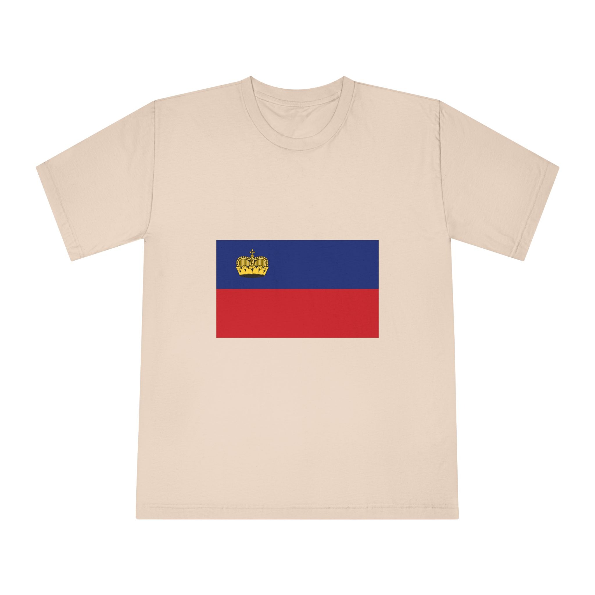 Flag of Liechtenstein Unisex Classic Crewneck T Shirt - Image 9