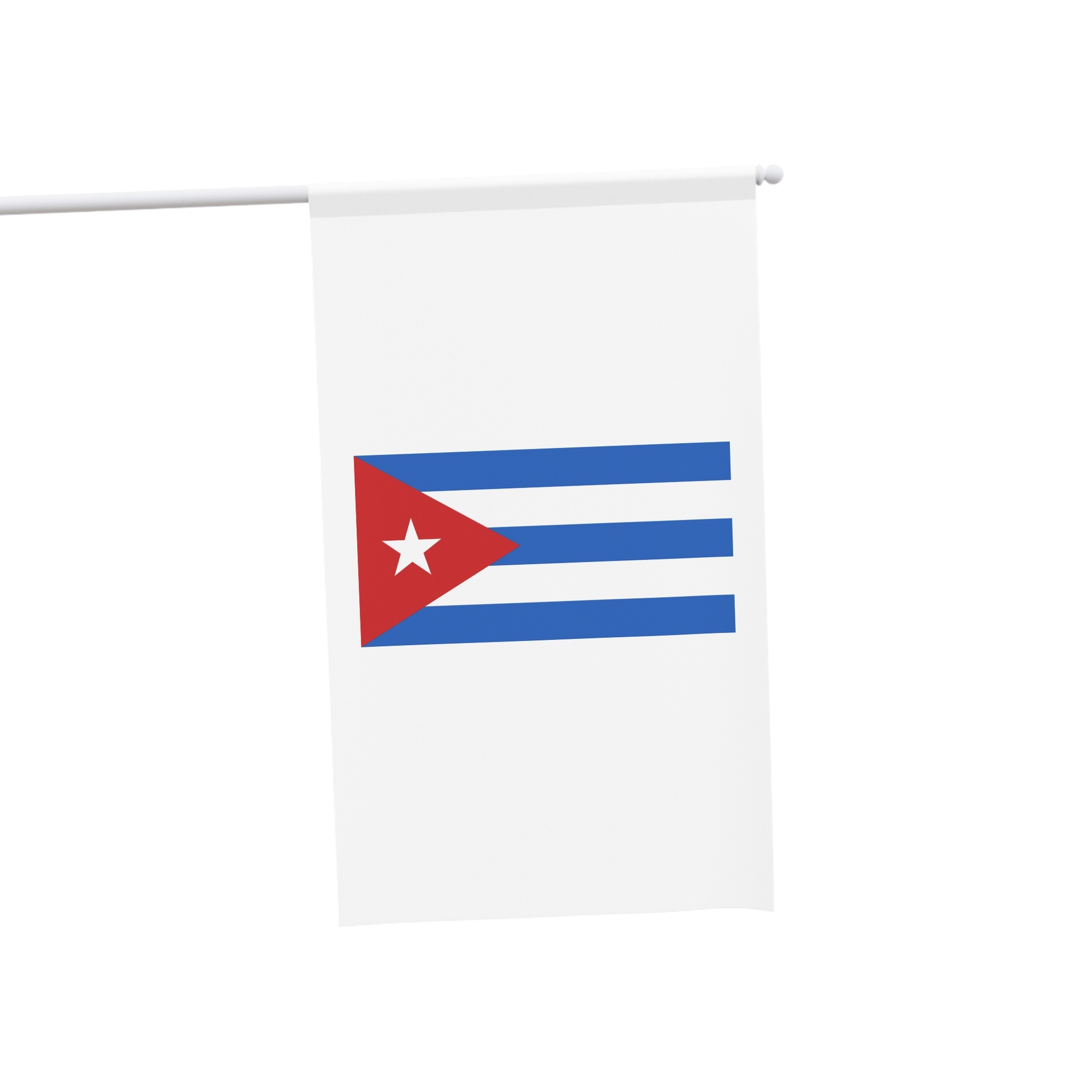 Flag Cuba Sky Blue White Striped National Banner Red Triangle Star Symbol Cuban House Banner - Image 3