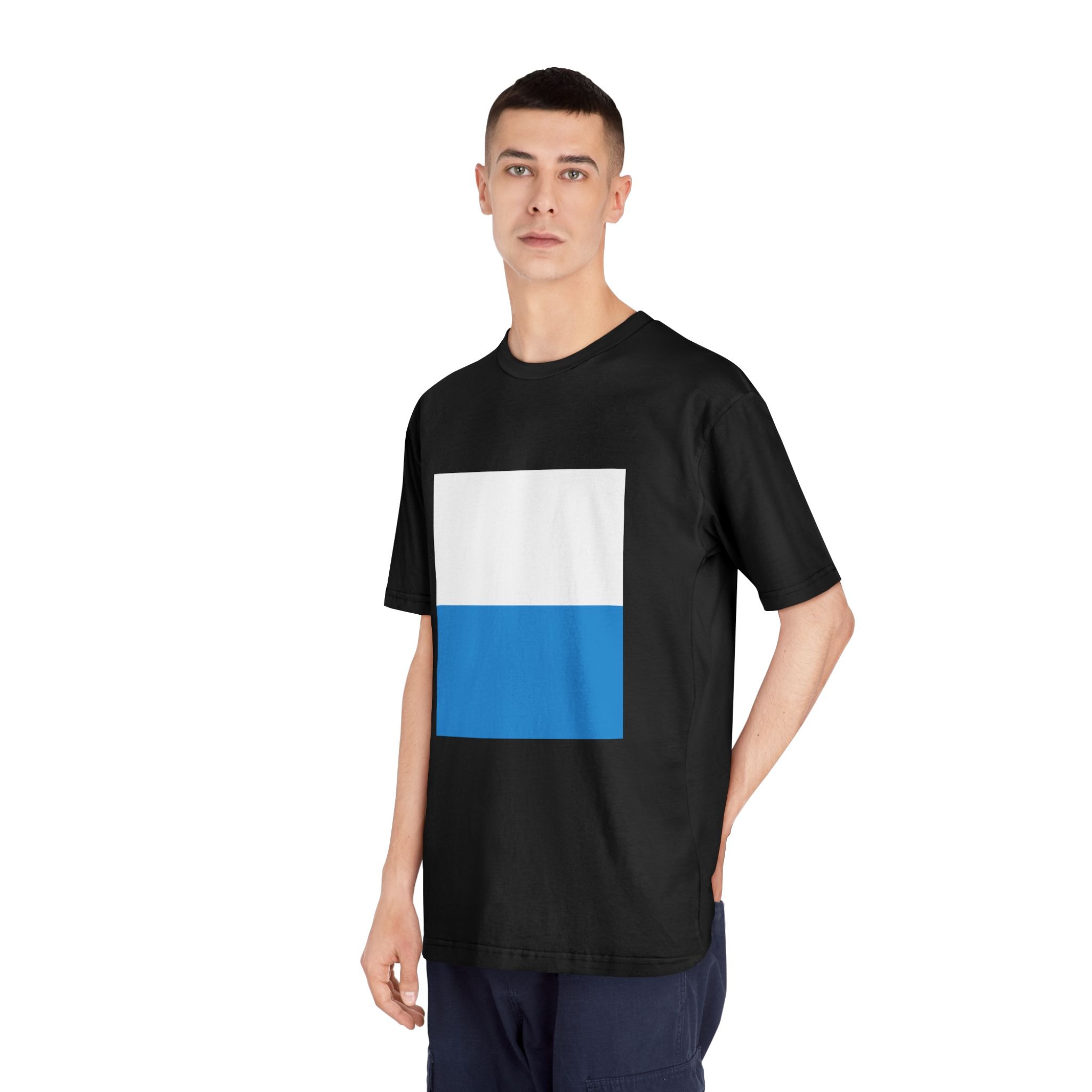 Flag of Canton of Lucerne Unisex Classic Crewneck T Shirt - Image 8