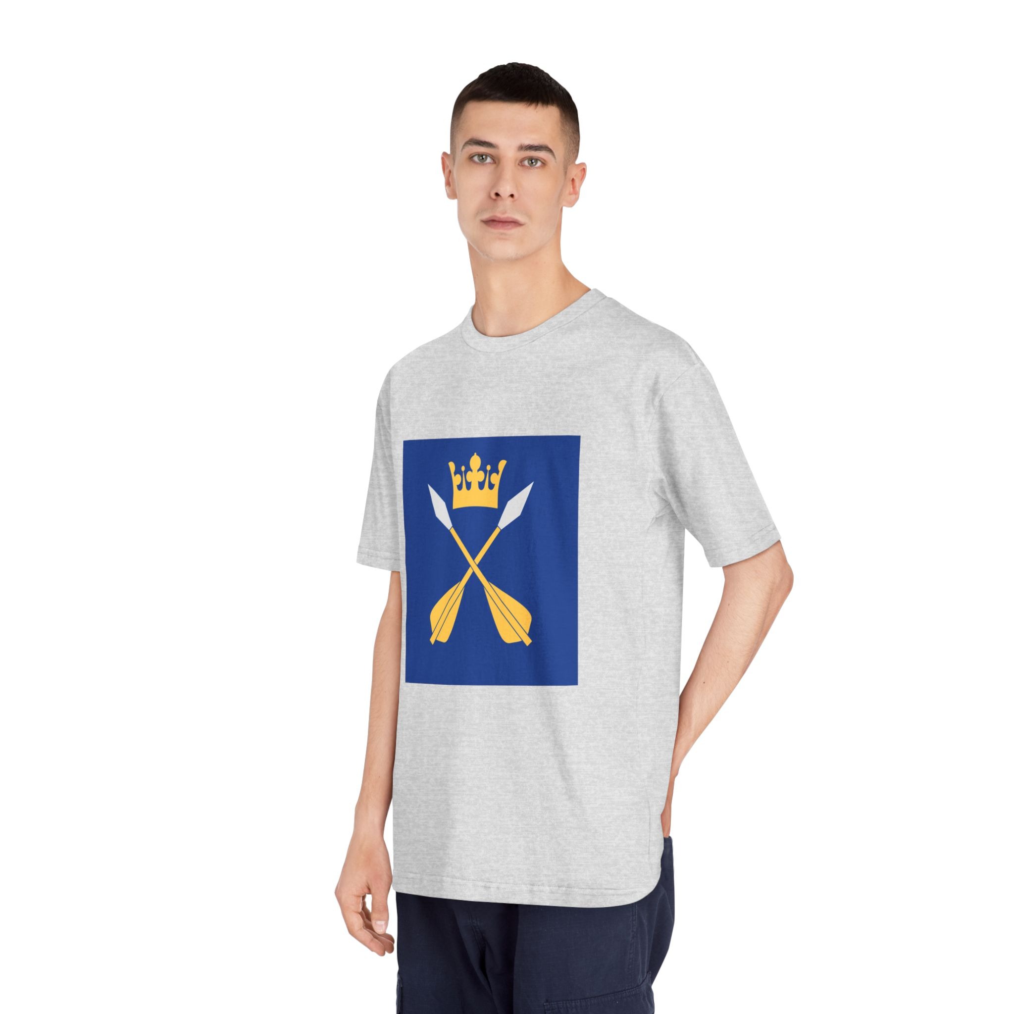 Dalarnas Län Vapenflagga Unisex Classic Crewneck T Shirt - Image 16