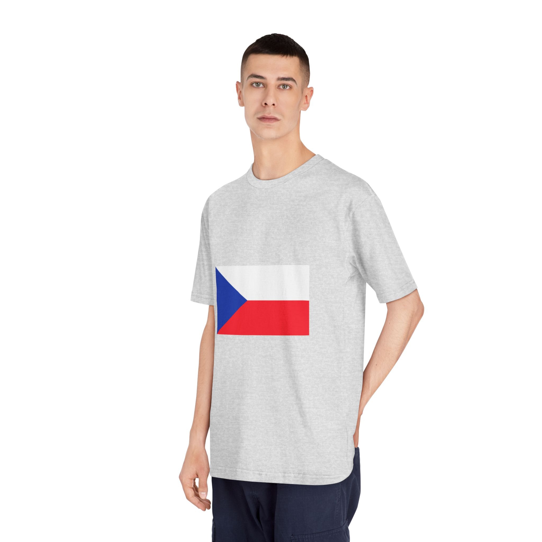 Czech Republic Flag Unisex Classic Crewneck T Shirt - Image 16