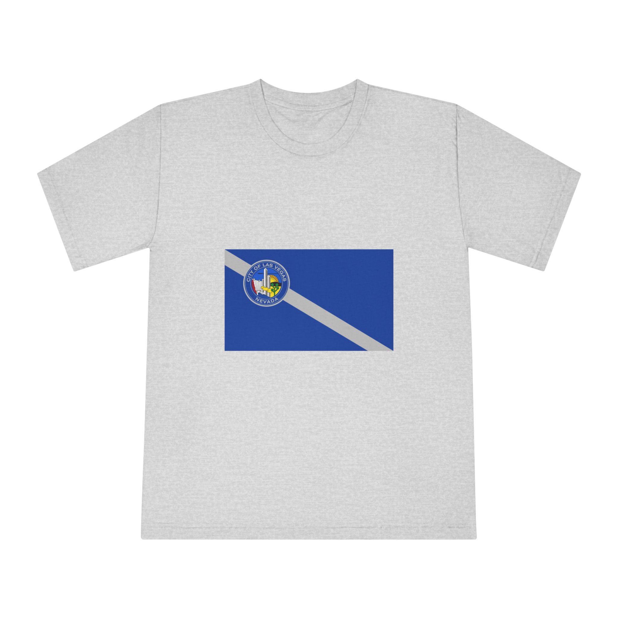 Flag of Las Vegas, Nevada Unisex Classic Crewneck T Shirt - Image 13