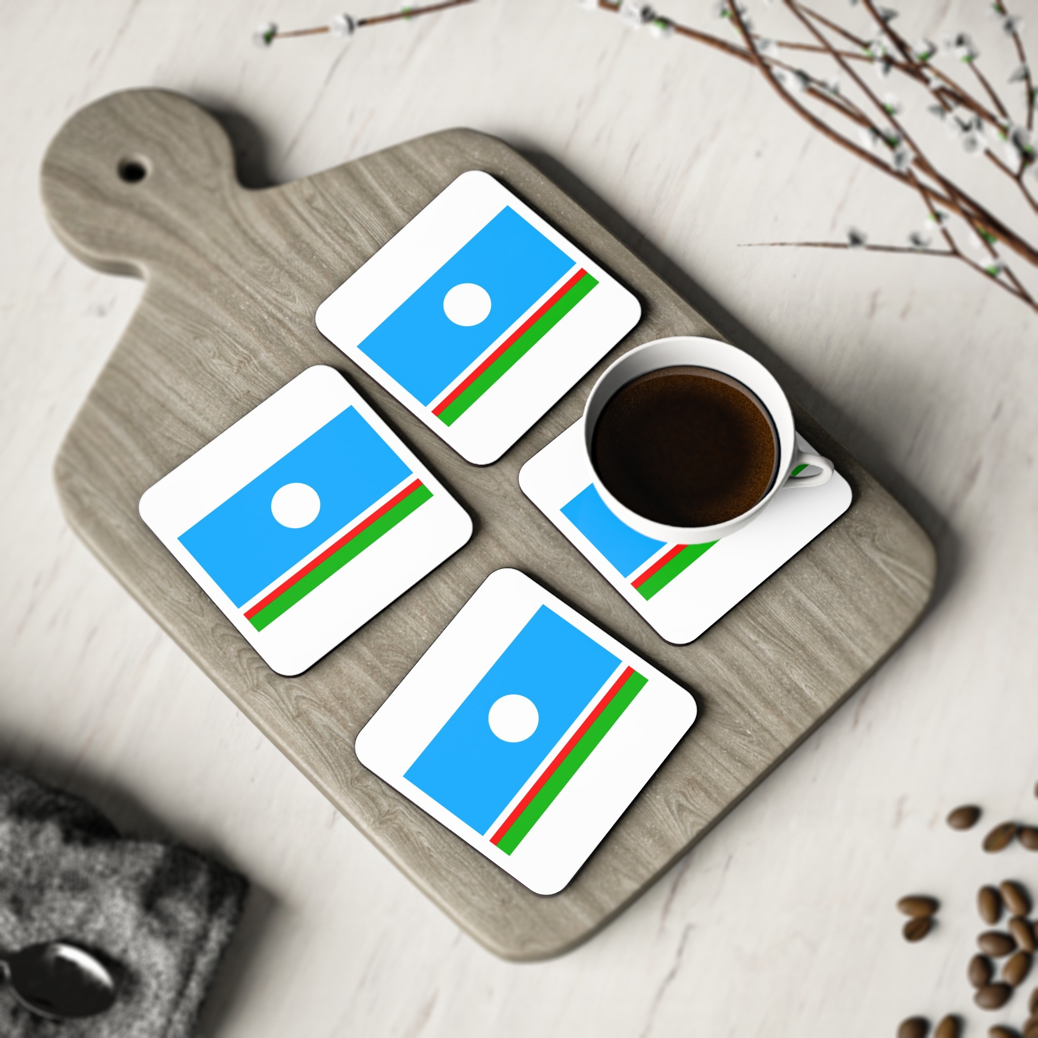 The Flag of the Sakha Republic Coasters - Image 8