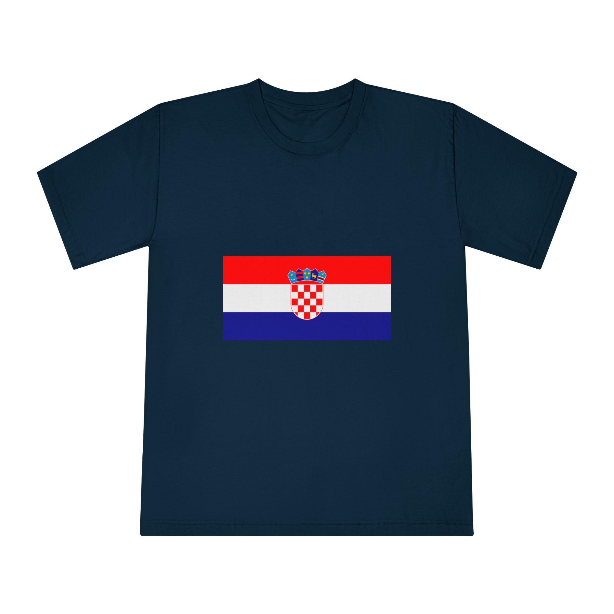 Flag of Croatia Unisex Classic Crewneck T Shirt - Image 17