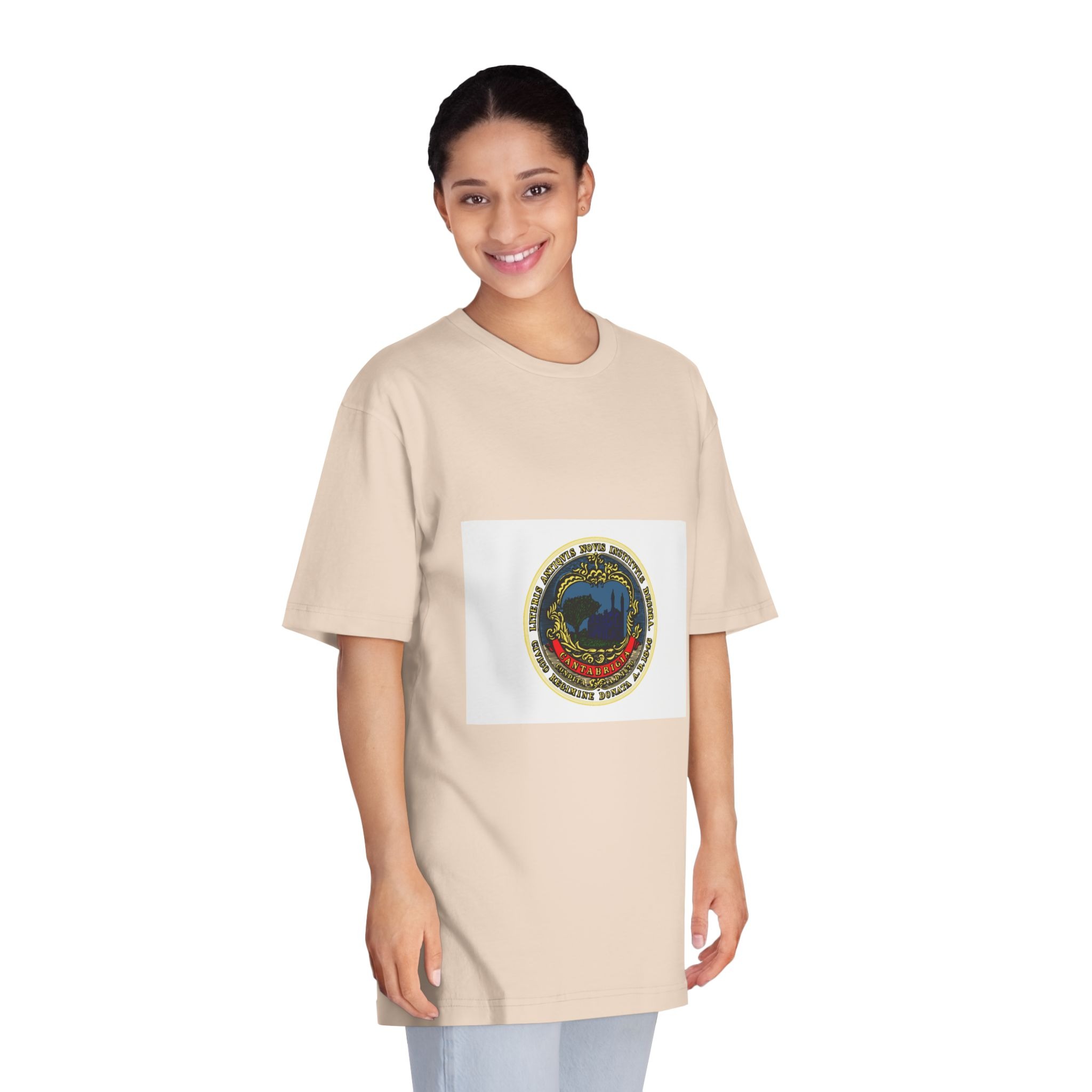 Flag of Cambridge, Massachusetts Unisex Classic Crewneck T Shirt - Image 11
