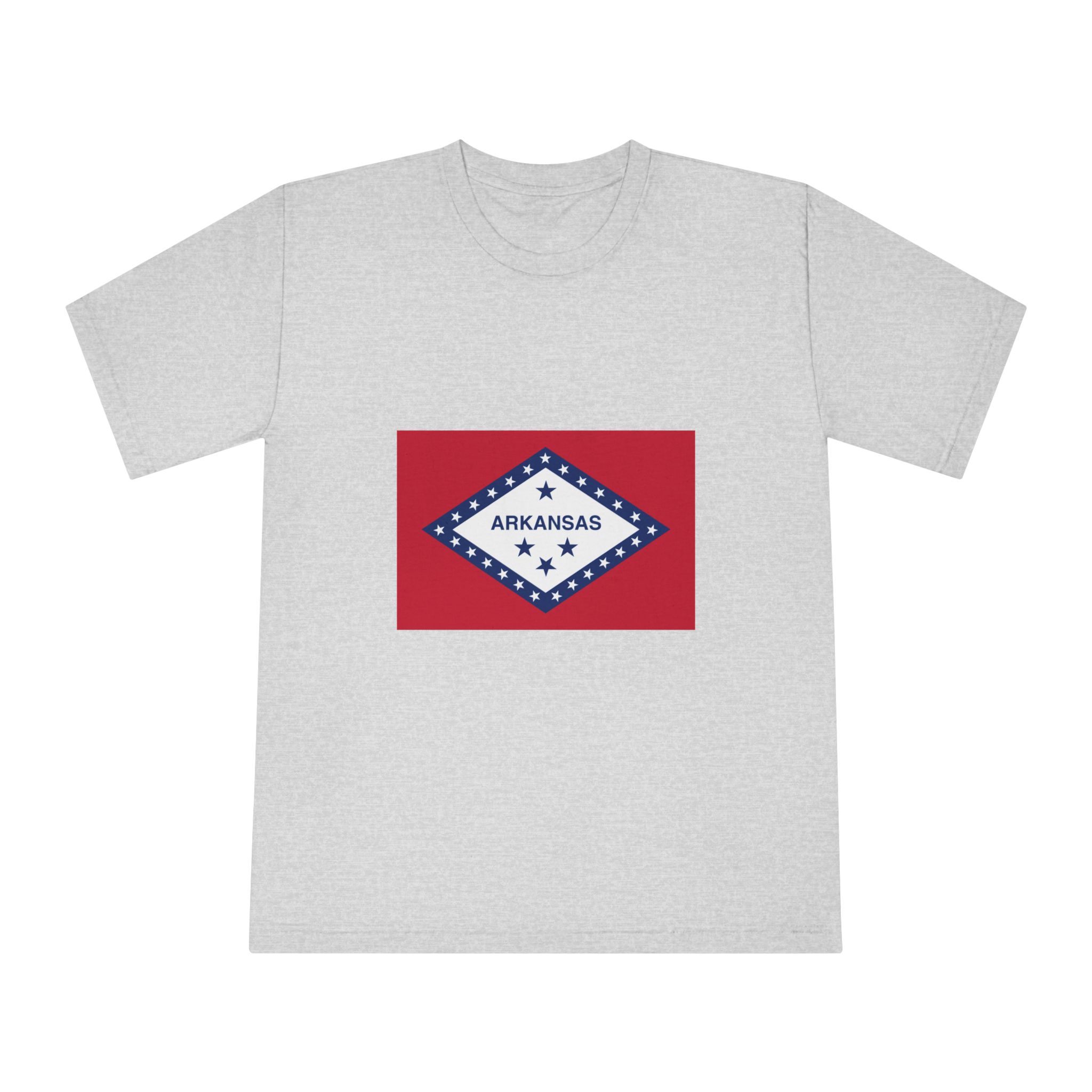 Flag of Arkansas Unisex Classic Crewneck T Shirt - Image 13