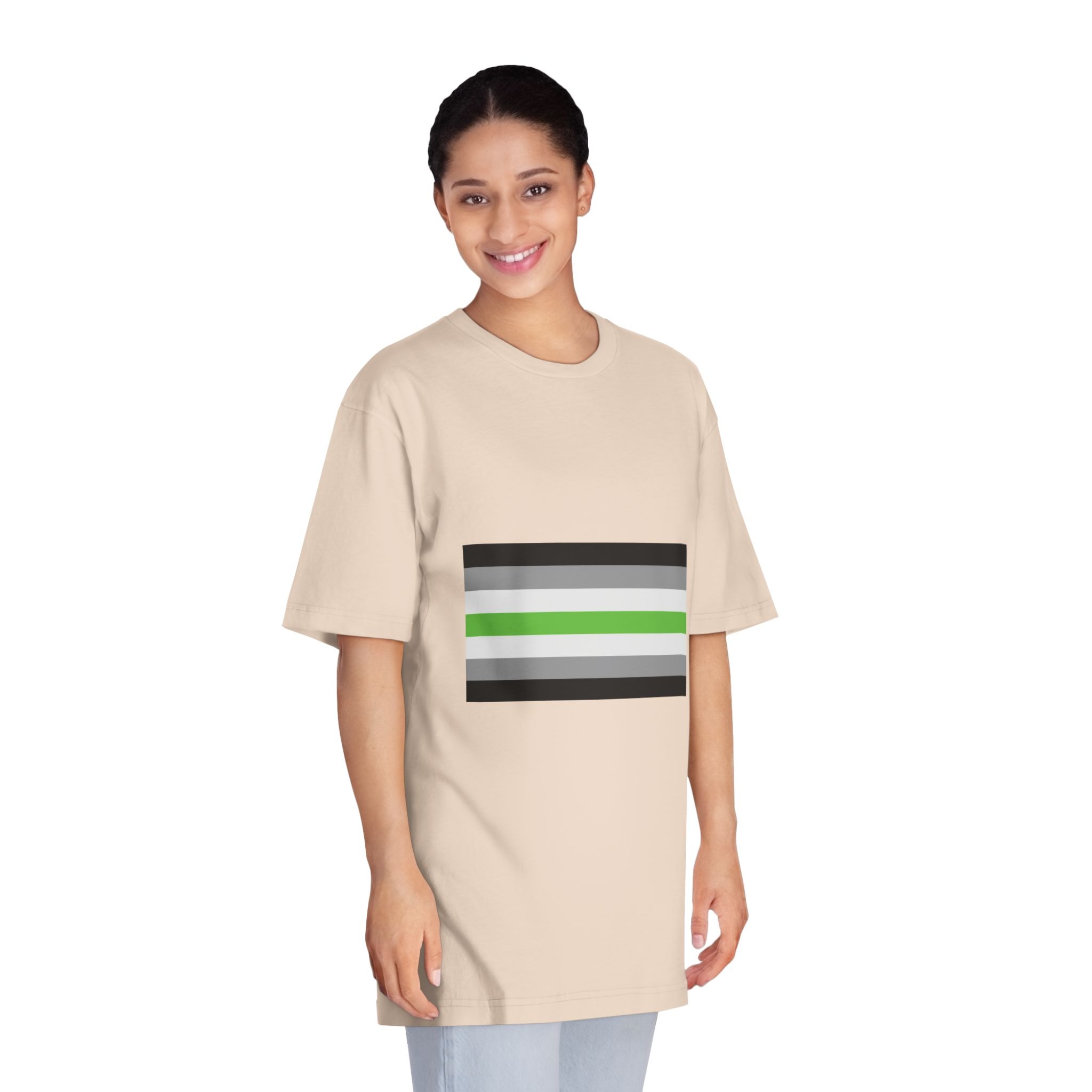 Agender Flag Unisex Classic Crewneck T Shirt - Image 11