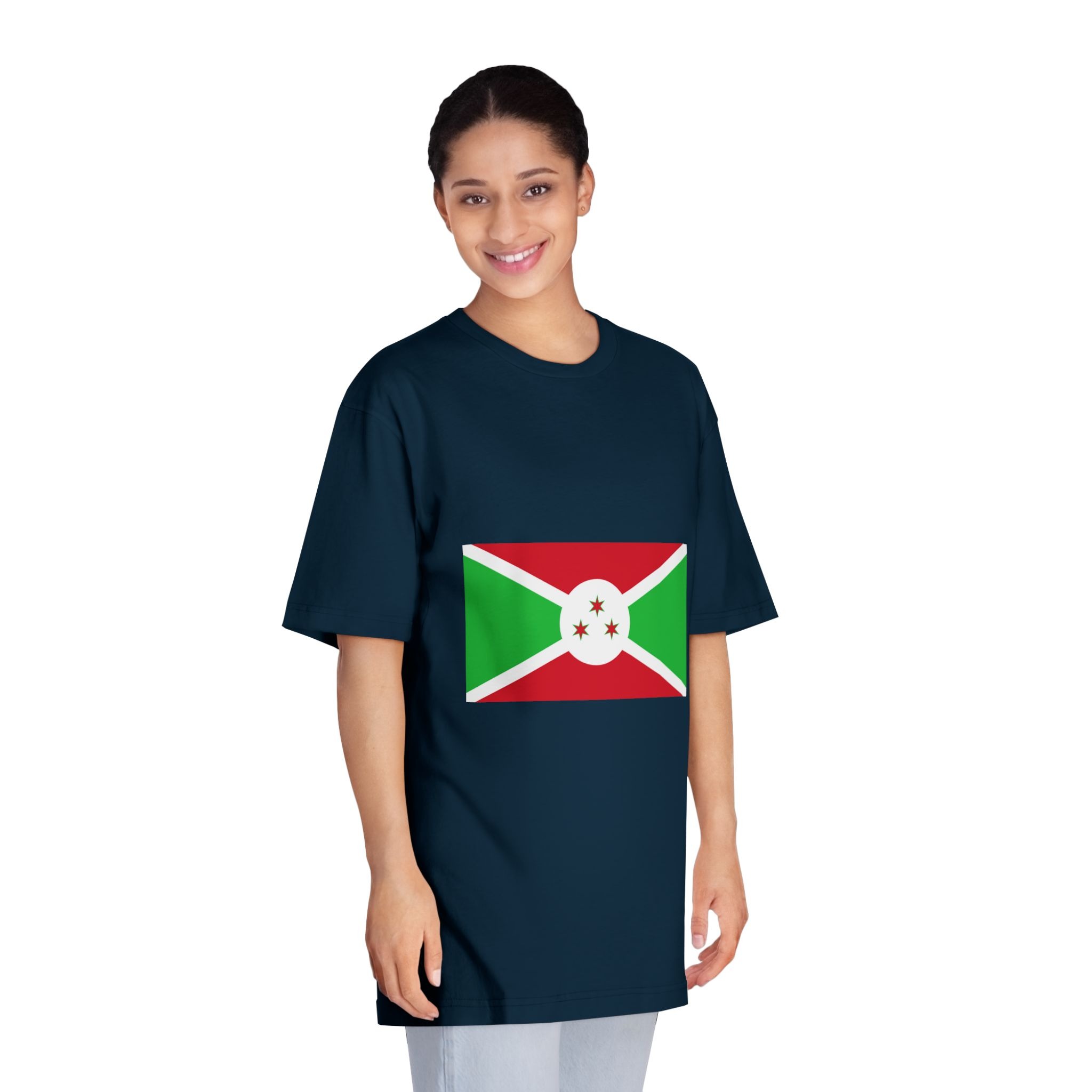 Brundi Flag Unisex Classic Crewneck T Shirt - Image 19