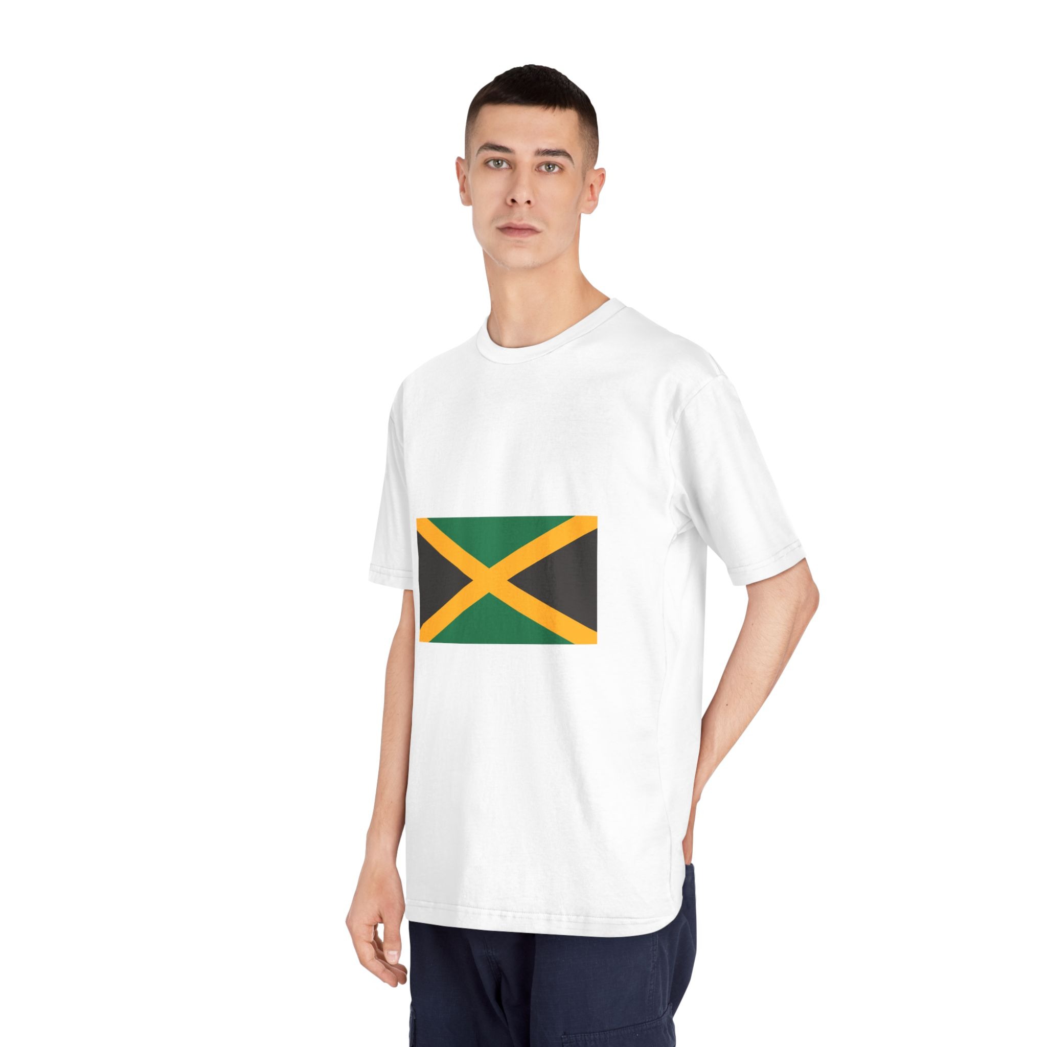 Flag of Jamaica Unisex Classic Crewneck T Shirt - Image 4