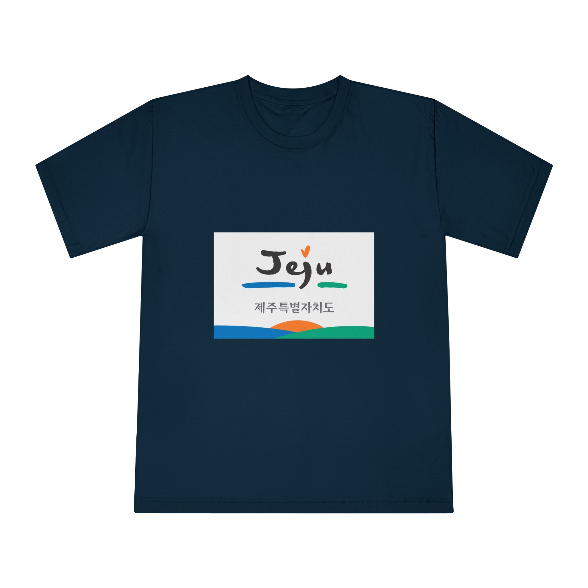 Flag of Jeju Province Unisex Classic Crewneck T Shirt - Image 17