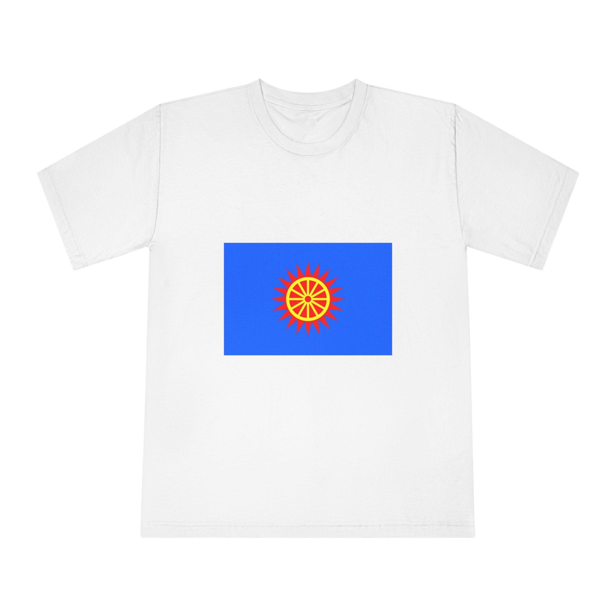 Flag of Obukhiv Raion Unisex Classic Crewneck T Shirt