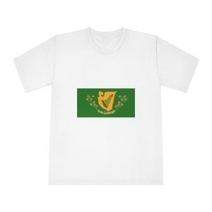 Erin Go Bragh Flag Irish Nationalist Banner With Green Background Gold Harp Symbol Ireland Heritage Unisex Classic Crewneck T Shirt