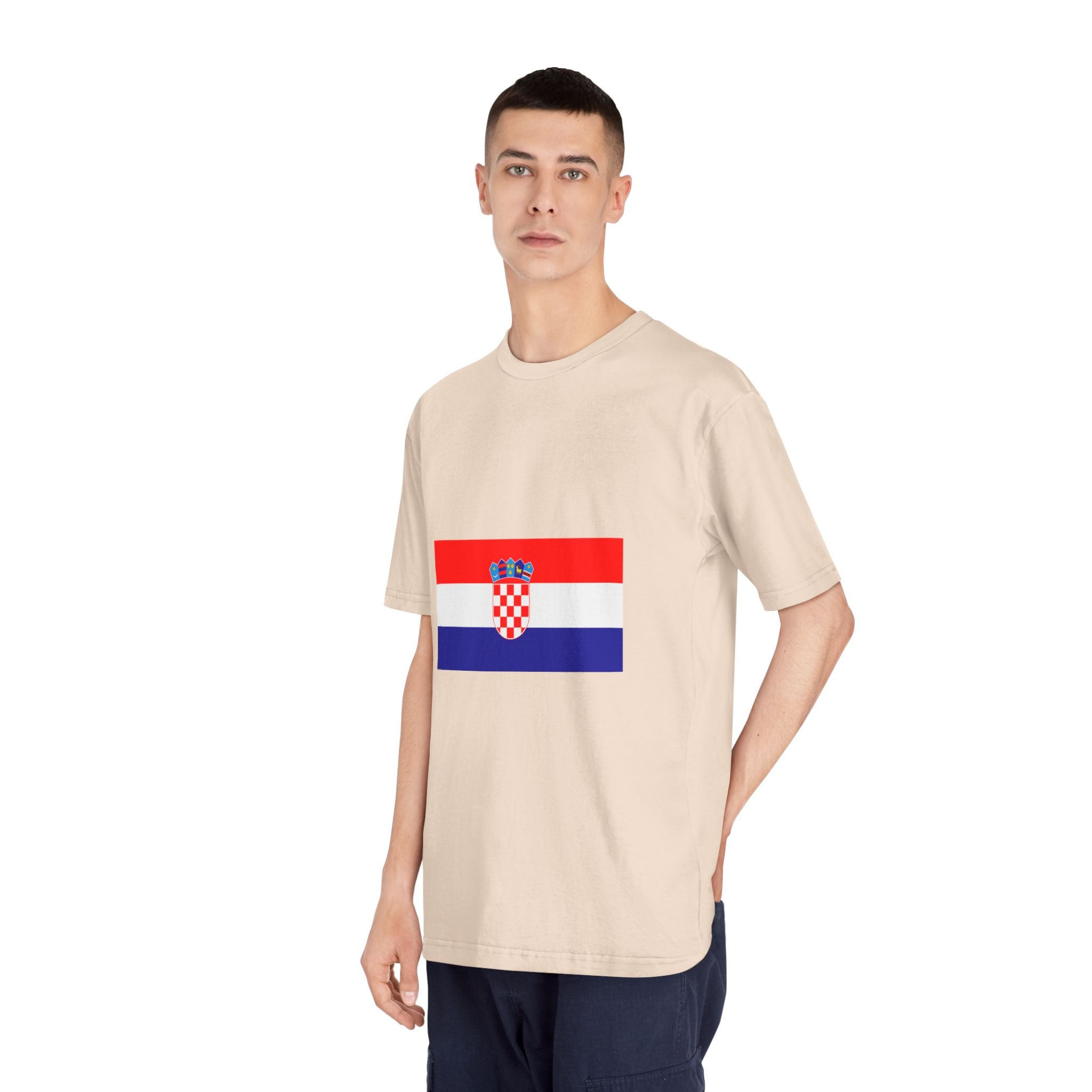 Flag of Croatia Unisex Classic Crewneck T Shirt - Image 12