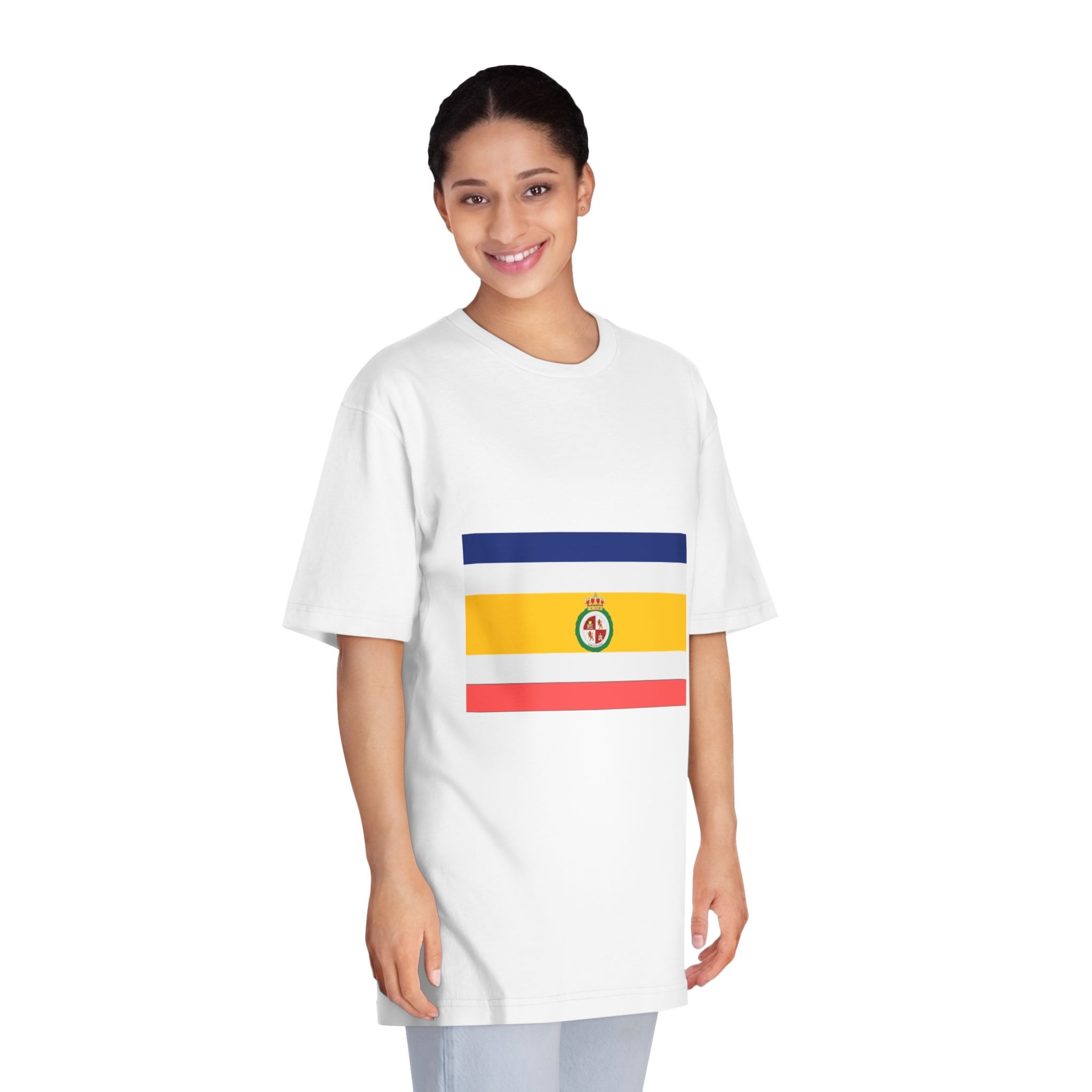 Flag of Granada, Nicaragua Unisex Classic Crewneck T Shirt - Image 3