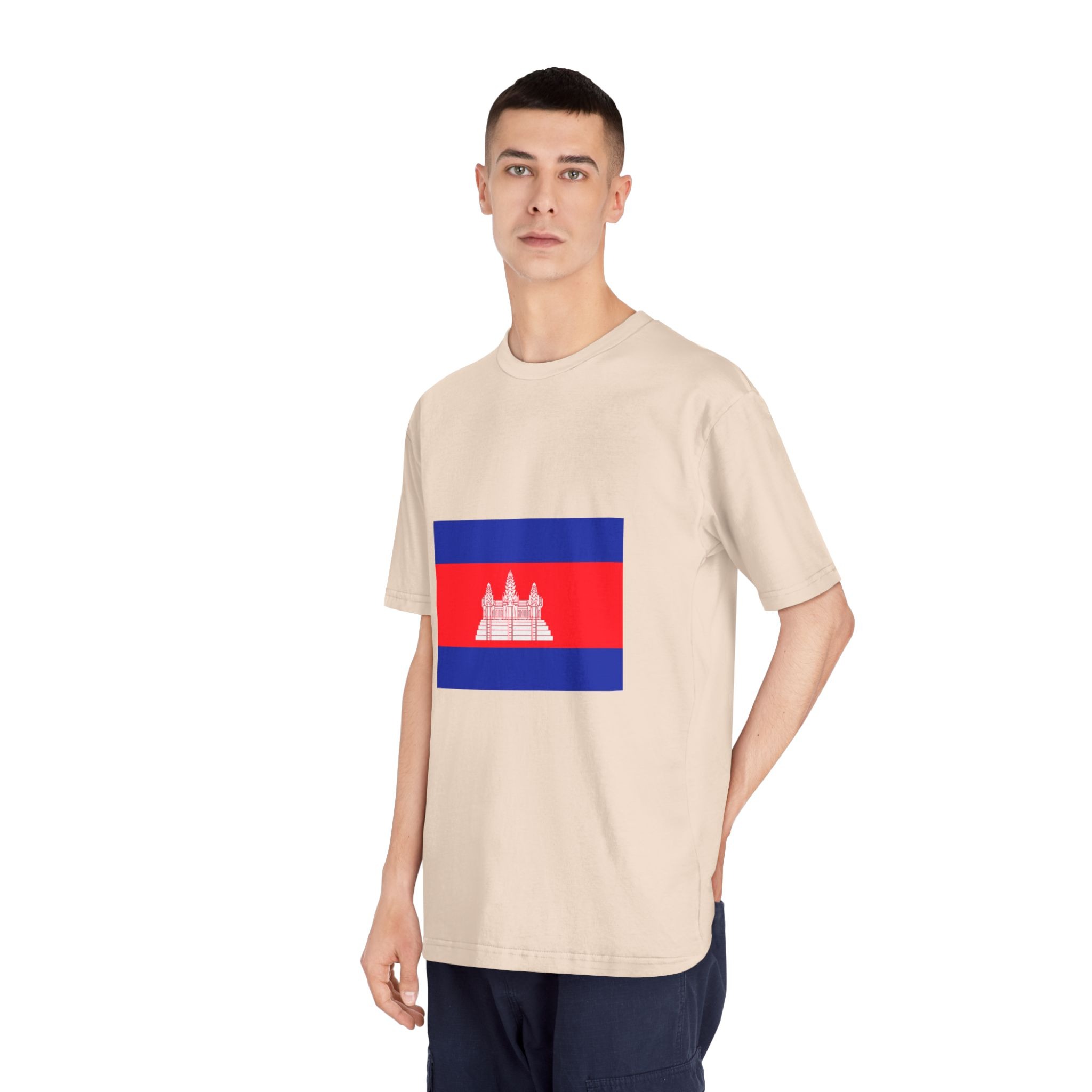 Flag of Cambodia Unisex Classic Crewneck T Shirt - Image 12