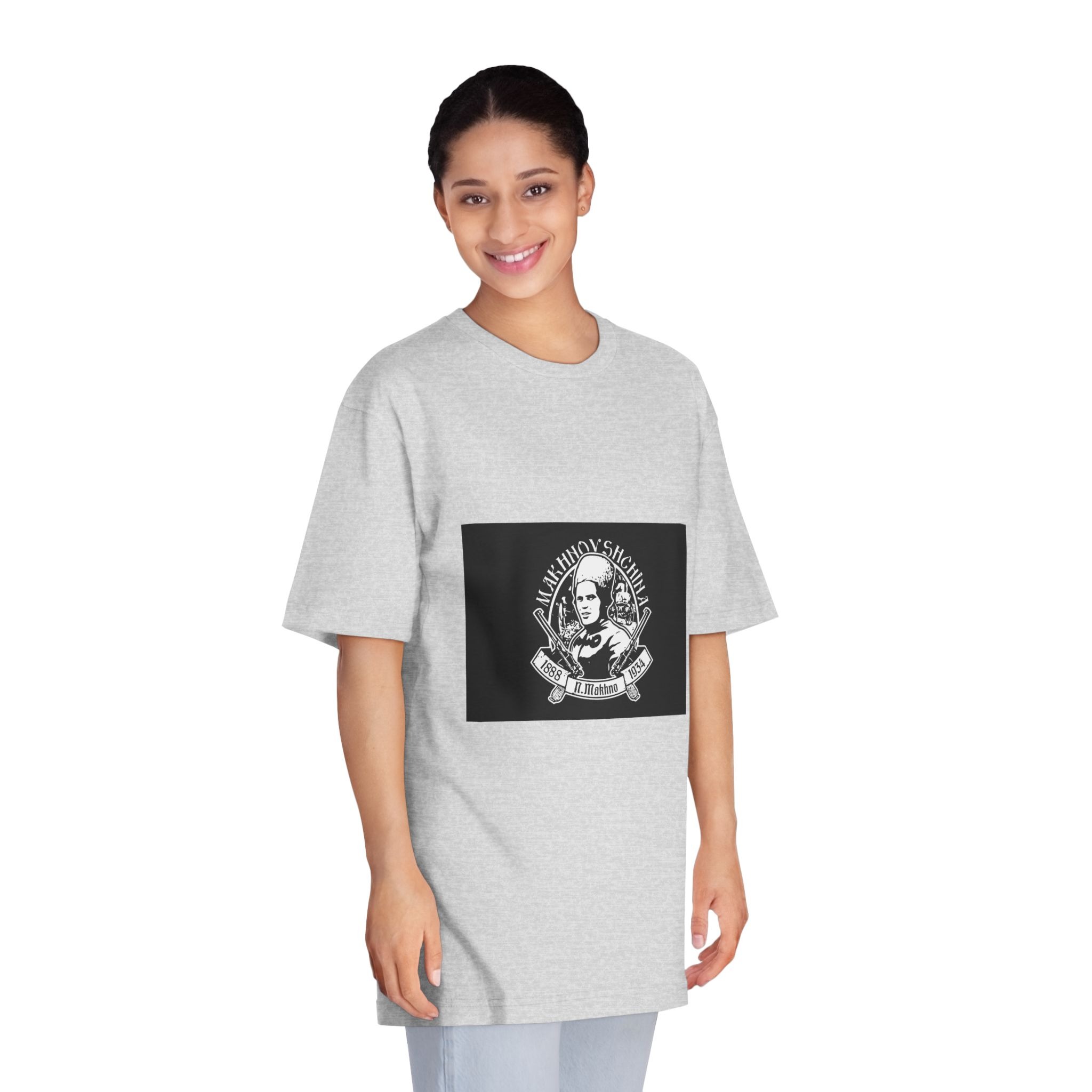 Flag of Father Makhno Unisex Classic Crewneck T Shirt - Image 15