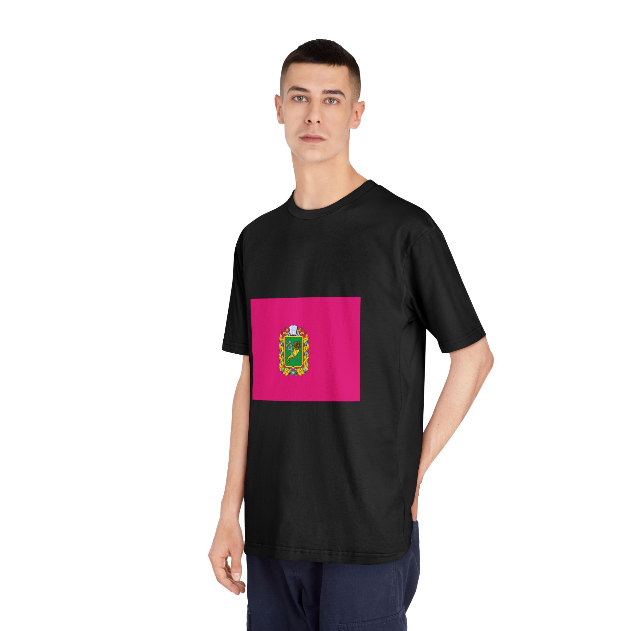 Flag of Kharkiv Oblast Unisex Classic Crewneck T Shirt - Image 8